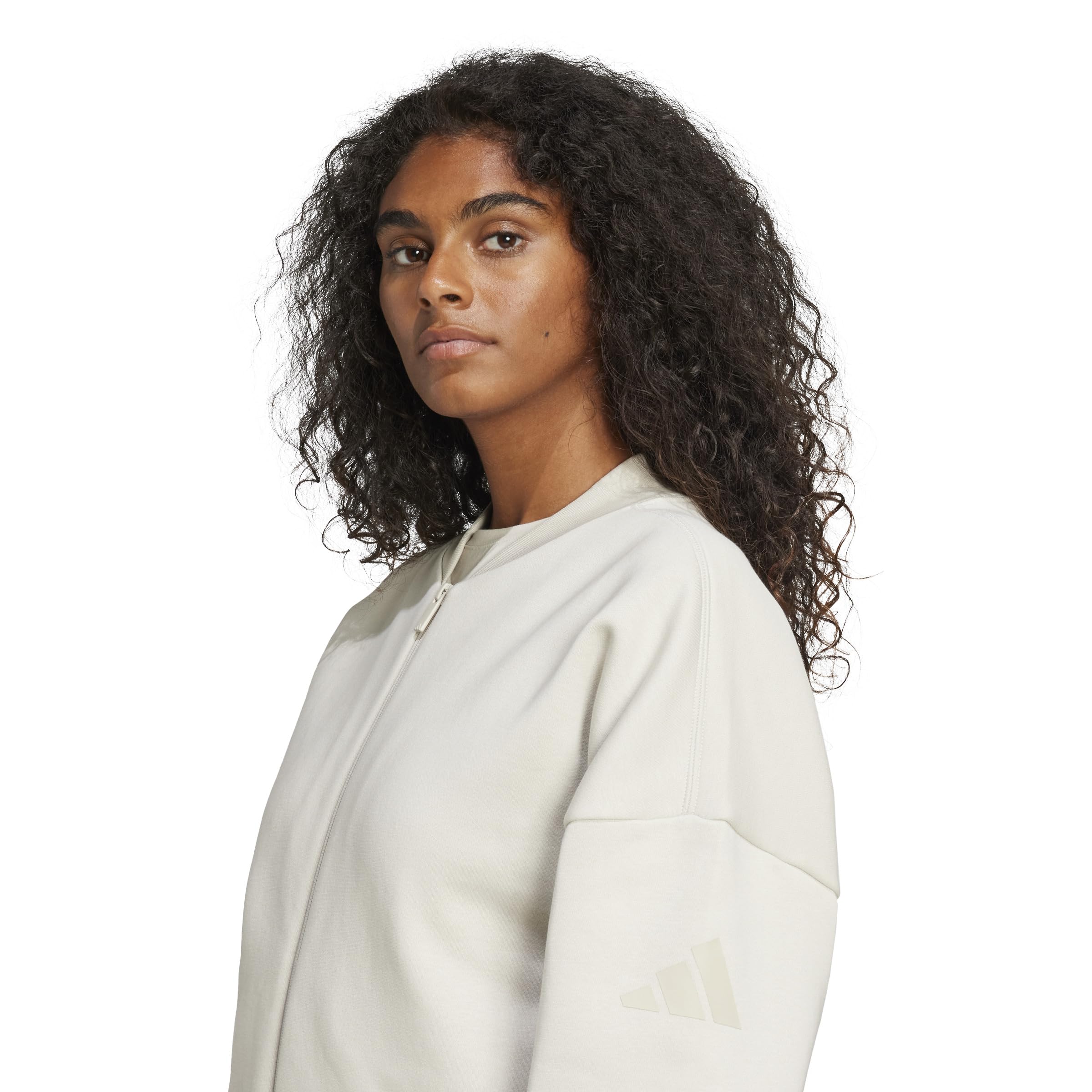 adidas Women's Chaqueta bómber Essentials Contemporary Logo