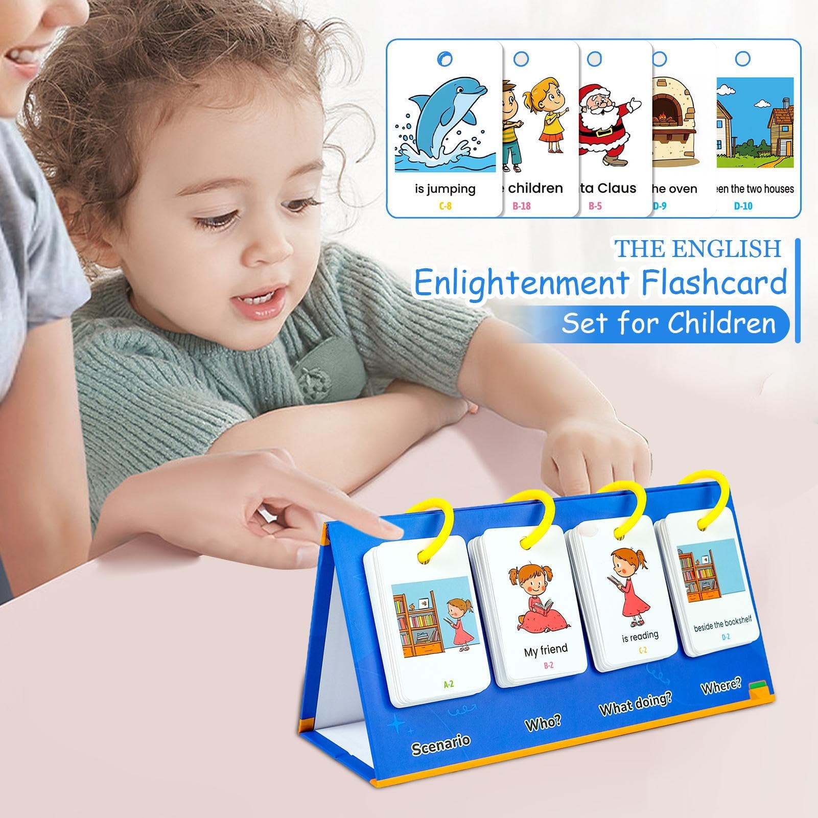 Phonics Flash Cards - Lettre éducative Jeu Son pour Les | 80x Cartes d'apprentissage en Anglais avec Images et Texte, Outils de Lecture préscolaire, Aides pédagogiques en Classe, Jeu de Cartes