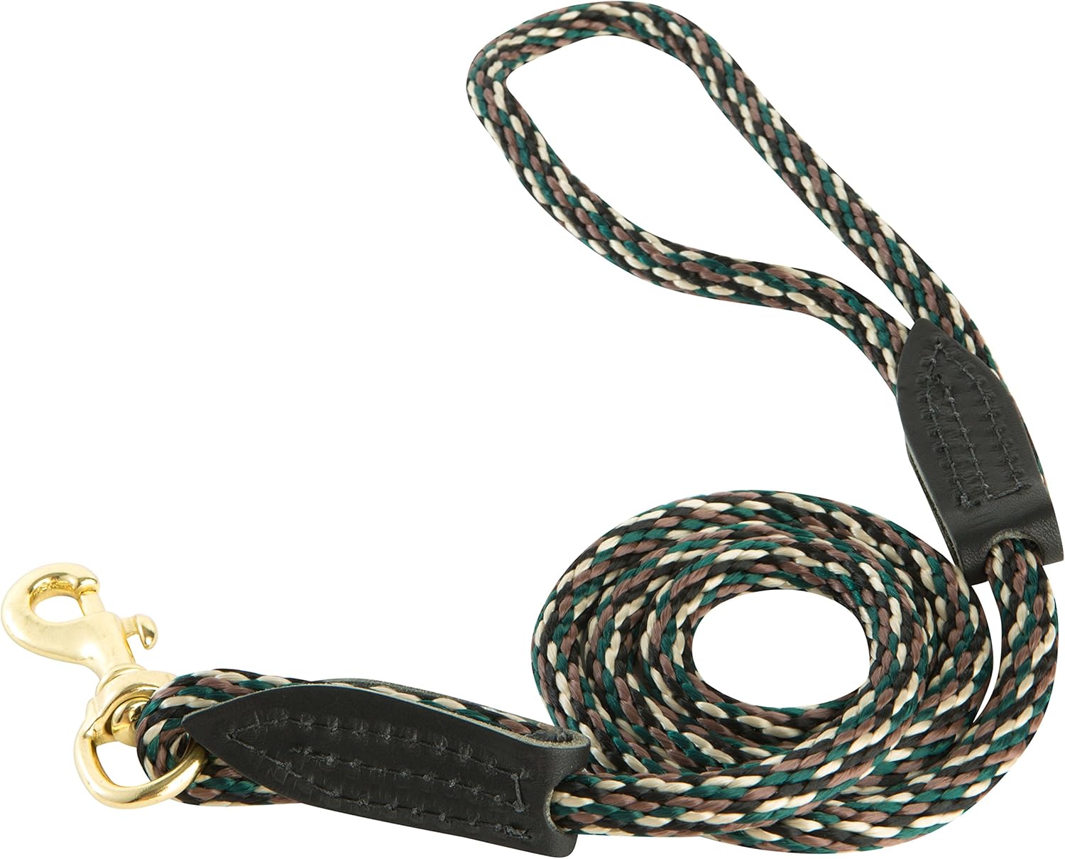 British Rope Lead with Brass Snap for Dogs, 6ft, Black, Comfortable and Durable Traditional Rope Lead with Brass Hardware for Walking and Everyday Use, Made in USA