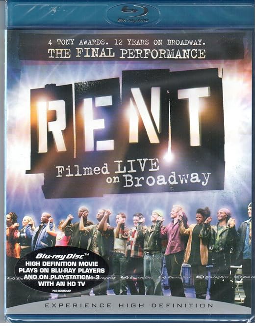 RENT FILMED LIVE ON BROADWAY BRDVD Movies & TV