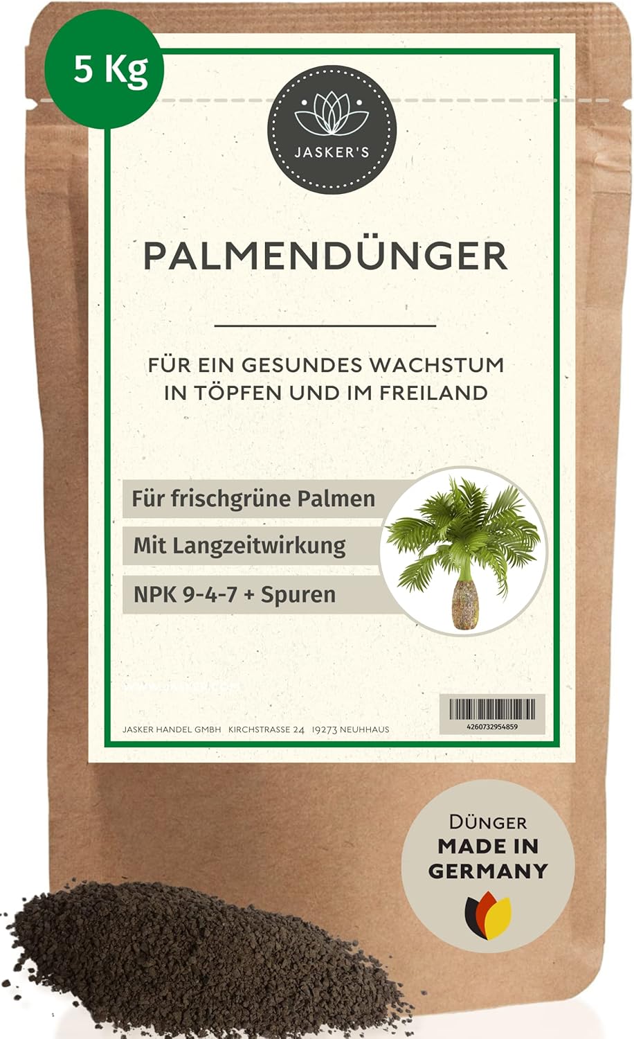 Bio Palmendünger Langzeit 5 Kg Granulat 100 Langzeitdünger