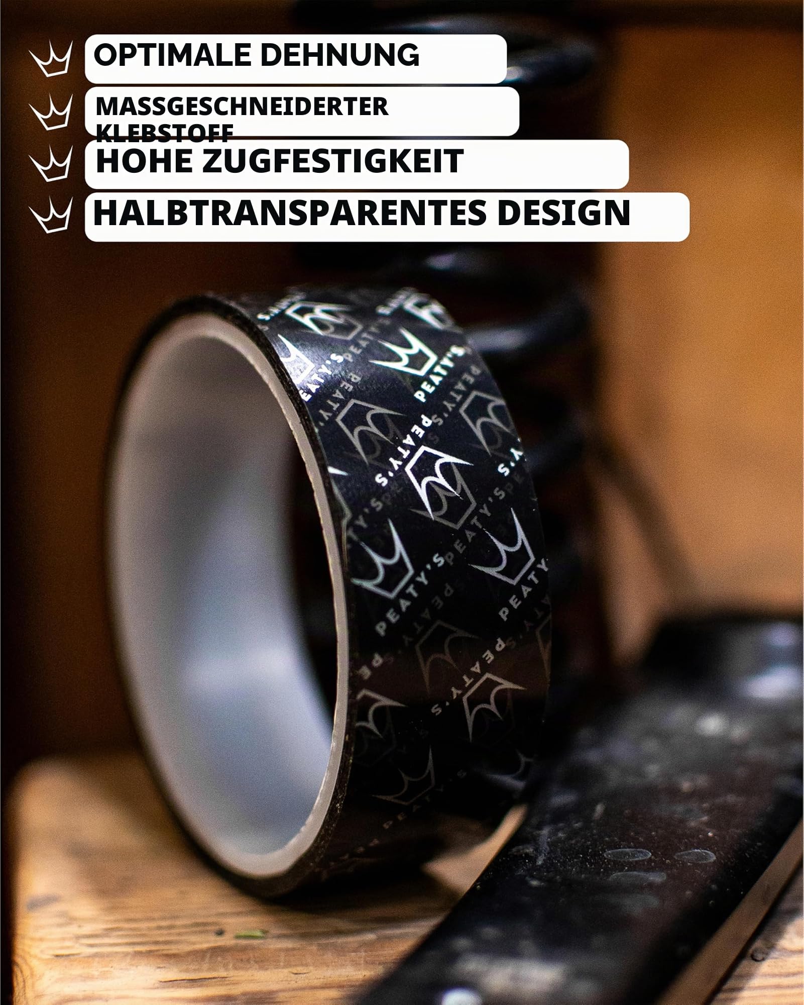 Peaty's Holeshot Tubeless-Umrüstkit - XC und Trail, 25mm Felgenband, 42mm Tubeless Ventil, 2 x 120ml Biofibre Reifendichtmittel Fahrrad, Felgen- und Pannenschutz Fahrrad, Zubehör für Reifen & Felgen