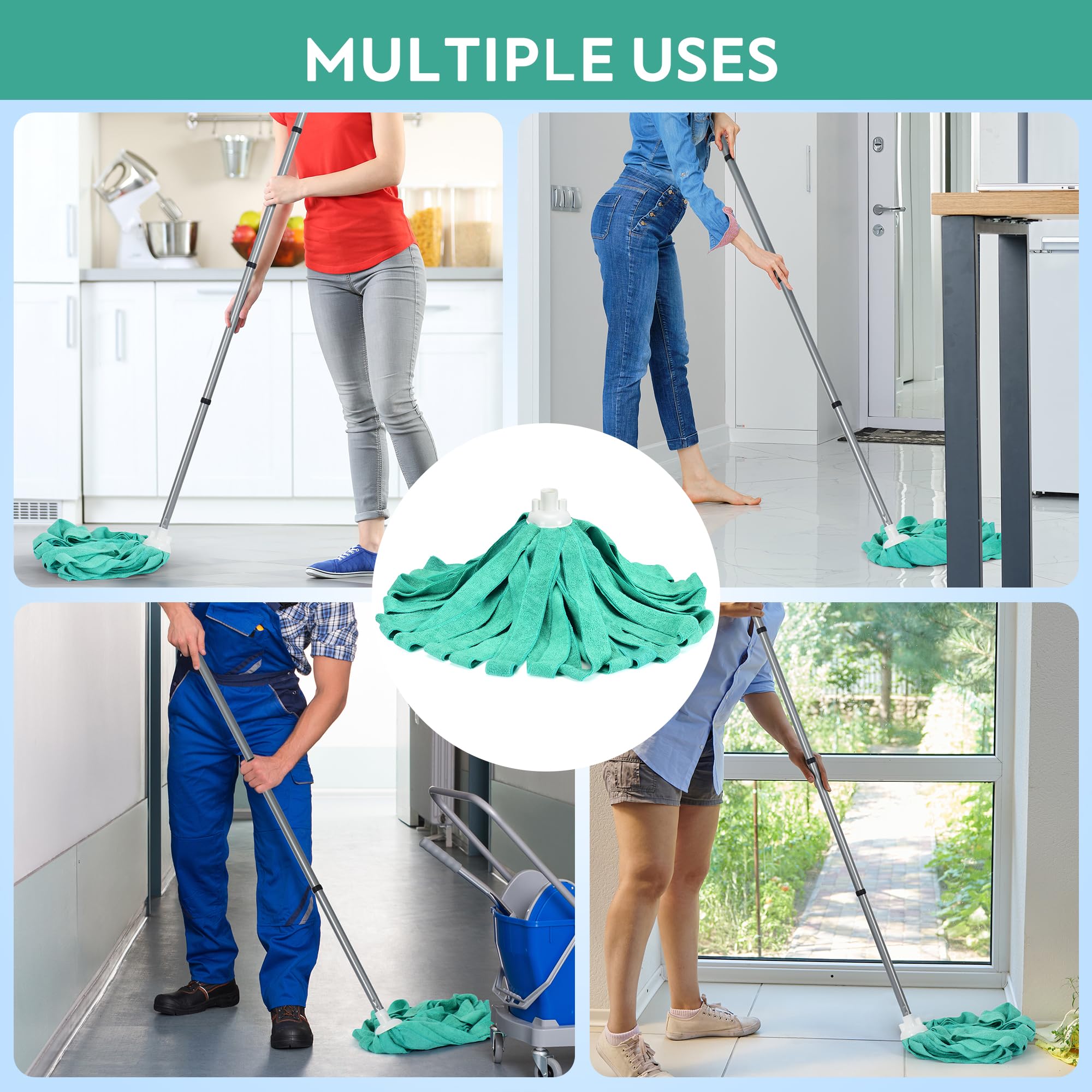 Matthew Microfiber Cloth Mop Compatible with Ceda Microfiber Cloth