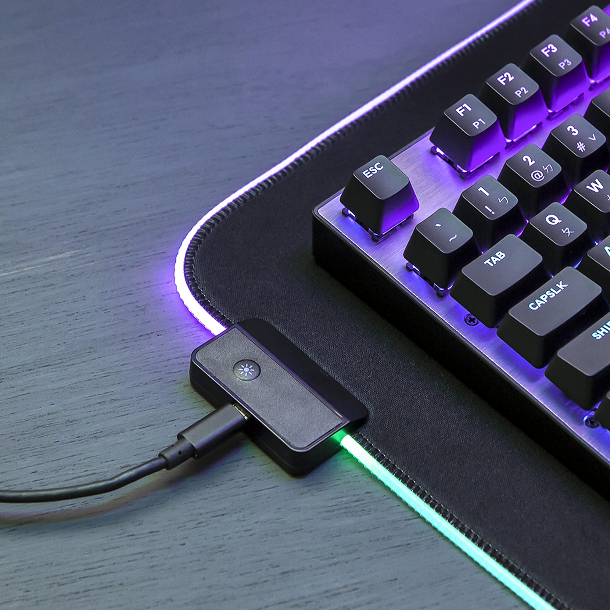 Noua Matrix 800 Tappetino Mouse Gaming RGB RAINBOW XXL 800 * 300 * 4 mm 14 Effetti Luce Mousepad Extra Grande Esteso Superficie Resistente all’Acqua con Base in Gomma Antiscivolo