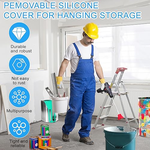 Miniatura 3 de Agitador de pintura de 11.8 pulgadas para taladro, accesorio mezclador de taladro, mezclador de epoxi, mezclador de pintura para taladro, mezclador