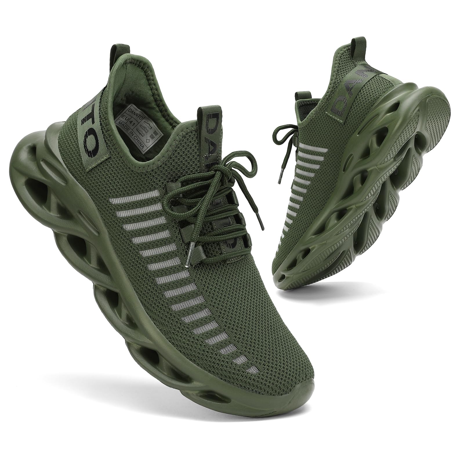 Dannto Scarpe da Ginnastica Uomo Donna Sneakers Running Sportive Basket Outdoor Respirabile Mesh Scarpe da Corsa Tennis Fitness Unisex