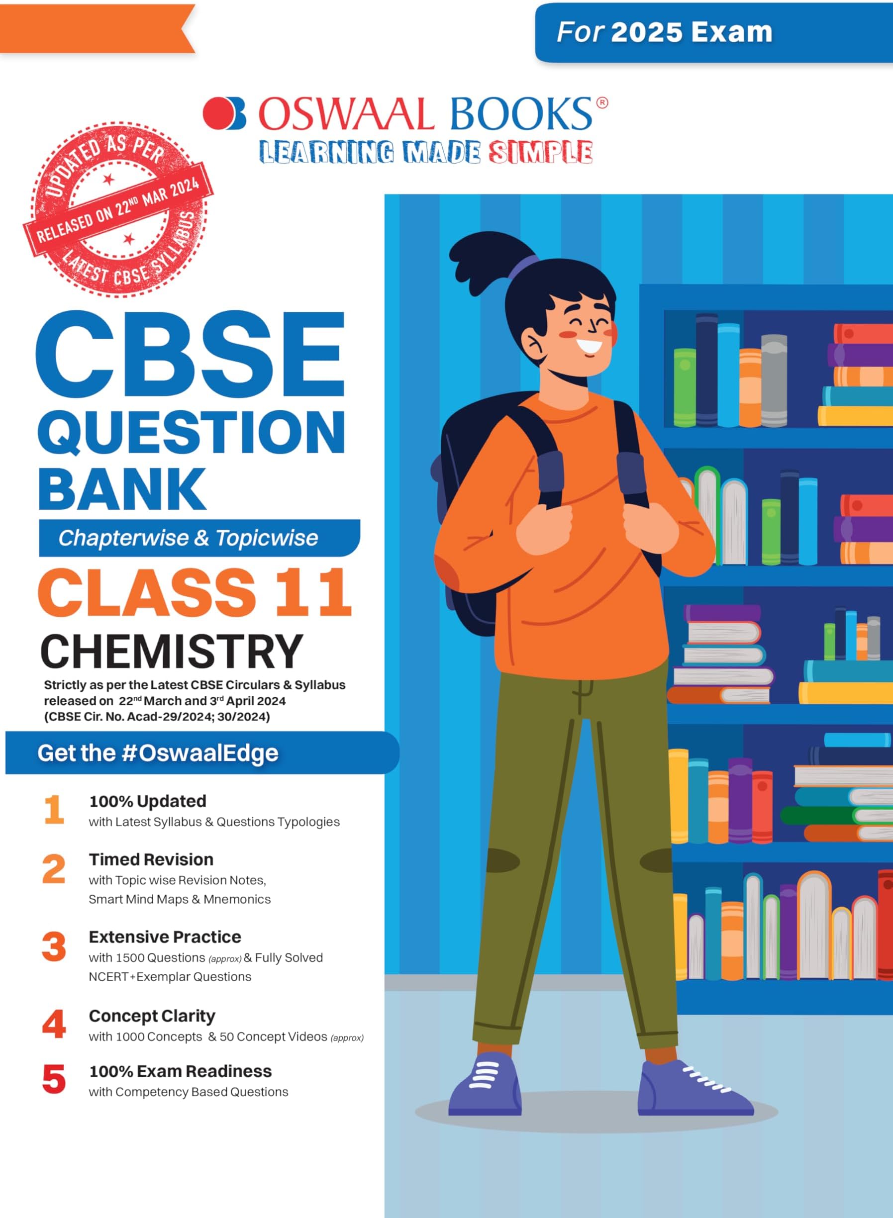 Oswaal CBSE Question Bank Class 11 Chemistry, Chapterwise and Topicwise Solved Papers For 2025 Exams Oswaal Editorial Board