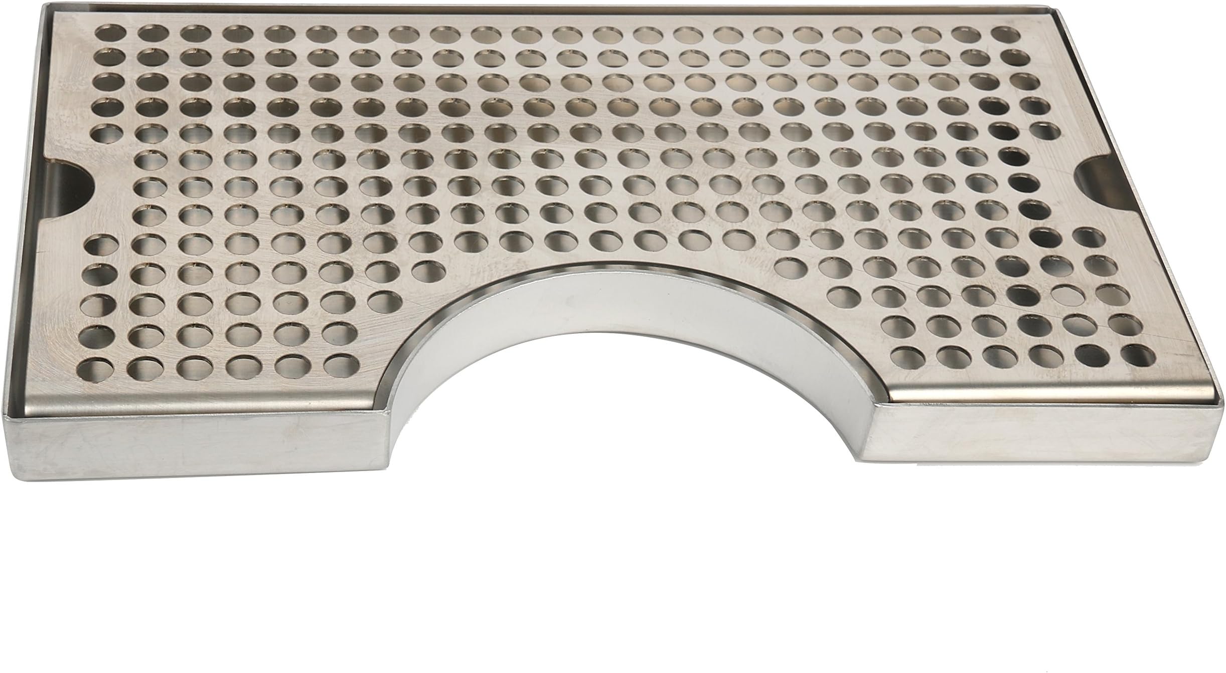 YaeBrew 12" Surface Mount Kegerator Beer Drip Tray Stainless Steel Tower Cut Out No Drain