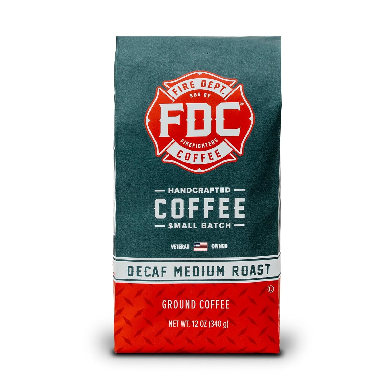 Fire Department Coffee – Gives Back to Firefighters – Premium Decaf Ground Coffee – Roasted in the USA – Decaffeinated Using Natural Mountain Water – Veteran Owned – 12 oz