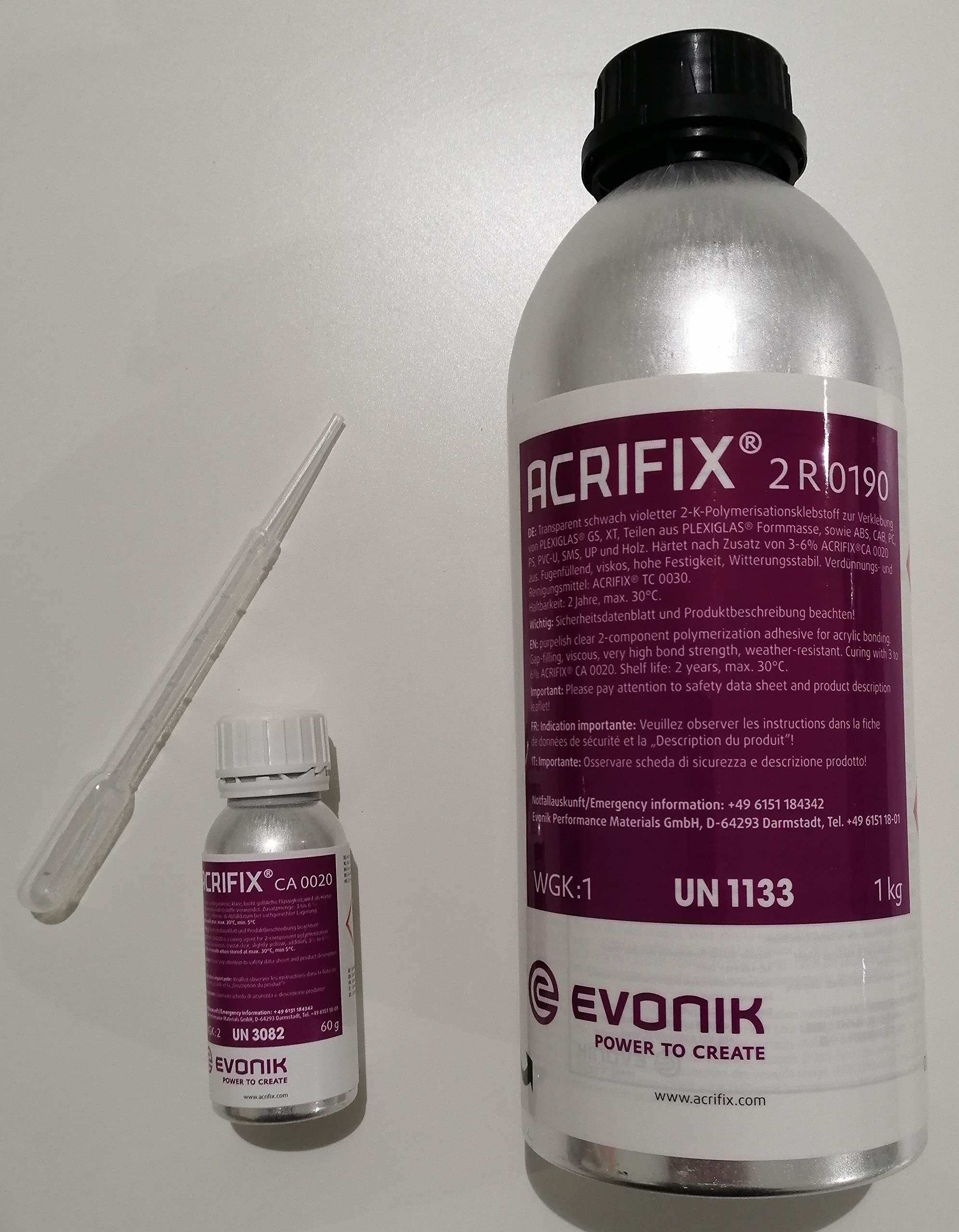 ACRIFIX® 2R 0190 1 kg + CA 0020 60 g 2-komponentowy klej polimerowy 2R0190