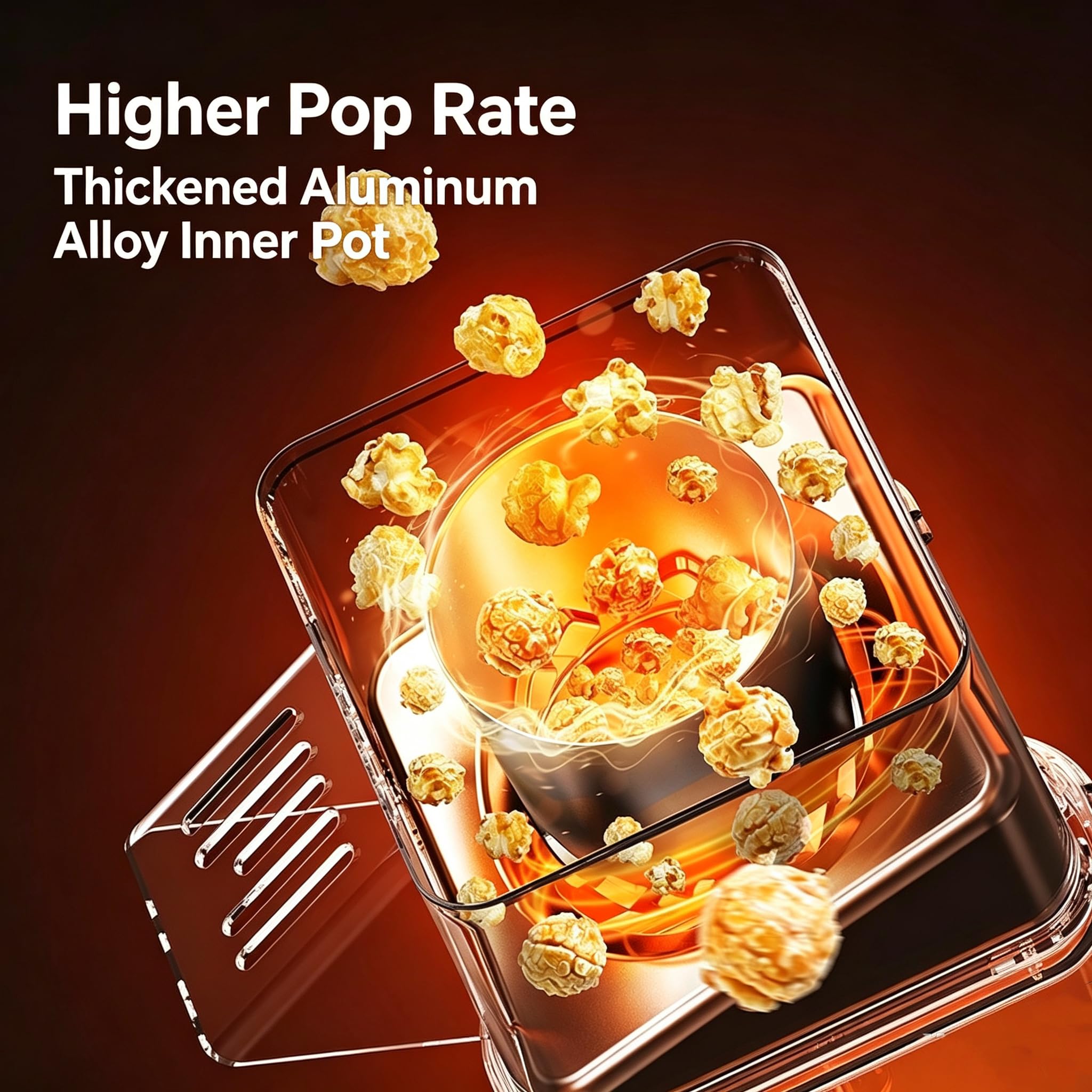 Macchina Per Popcorn Da 1200 W, Macchina Per Popcorn Ad Aria Calda