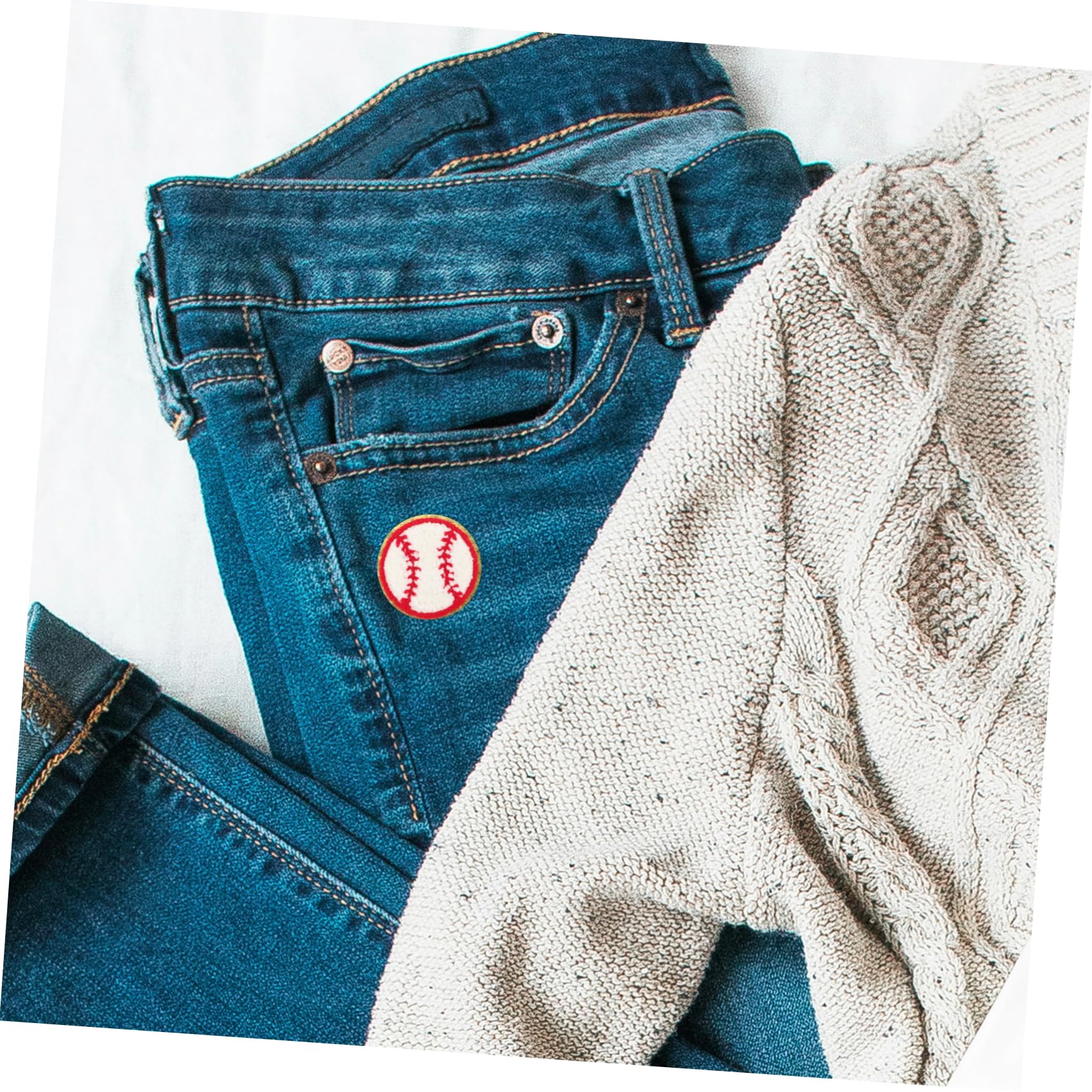 GALPADA 60piezas Parches Decorativos De Béisbol Parches Reemplazables Para Ropa Resistentes Para Chaquetas y Gorras Para Manualidades y Reparaciones