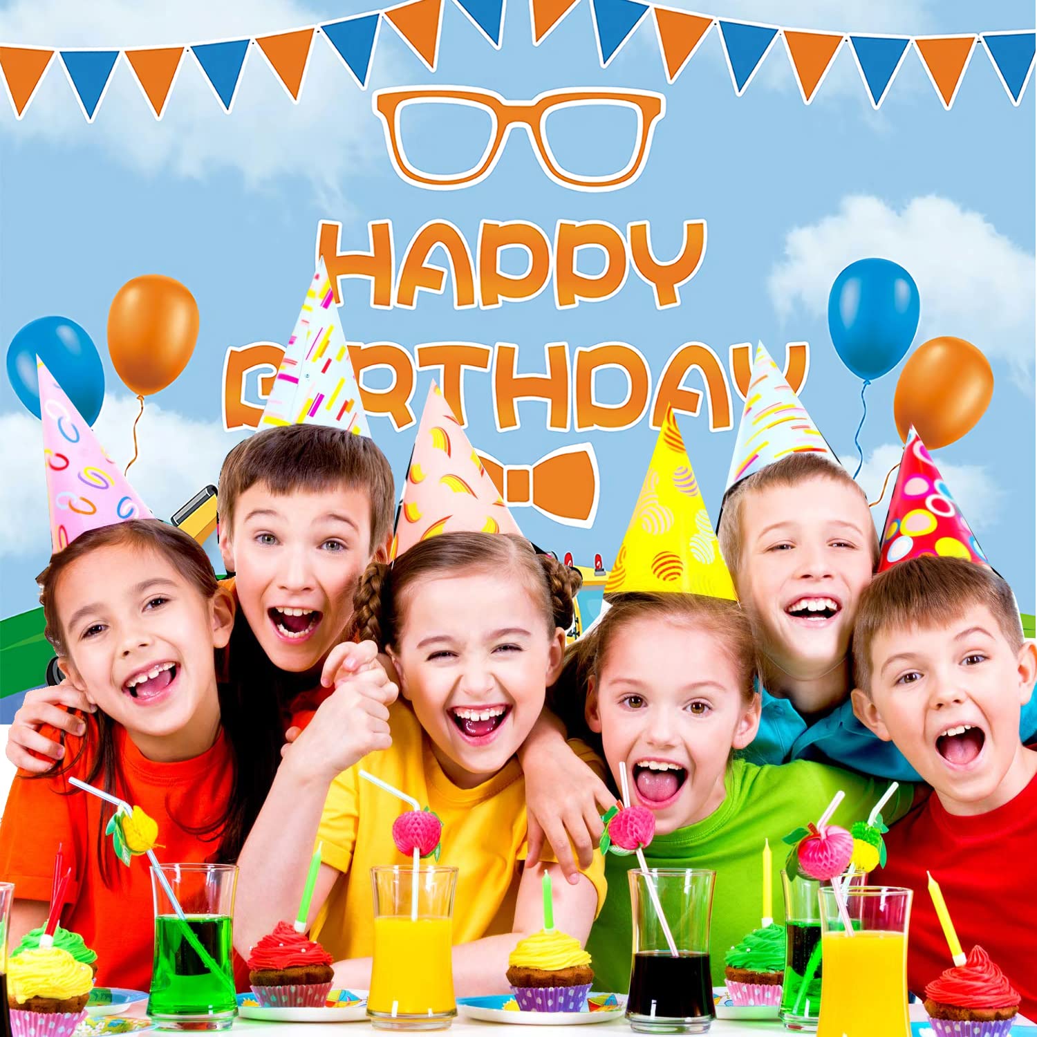 Buy Blippi Birthday Party Supplies, 6x4ft English Teacher Birthday