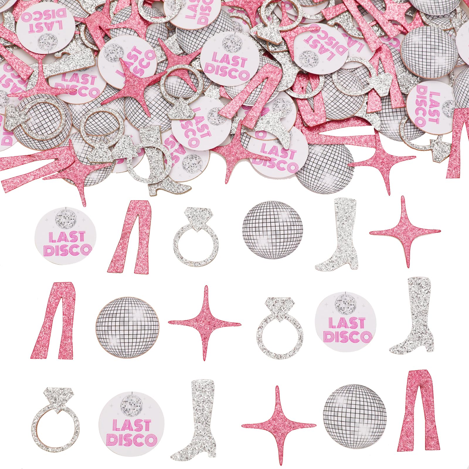 Last Disco Bachelorette Party Decorations, 200Pcs Last Disco Confetti for Disco Cowgirl Western Nashville Bridal Shower Engagement Wedding Party Supplies