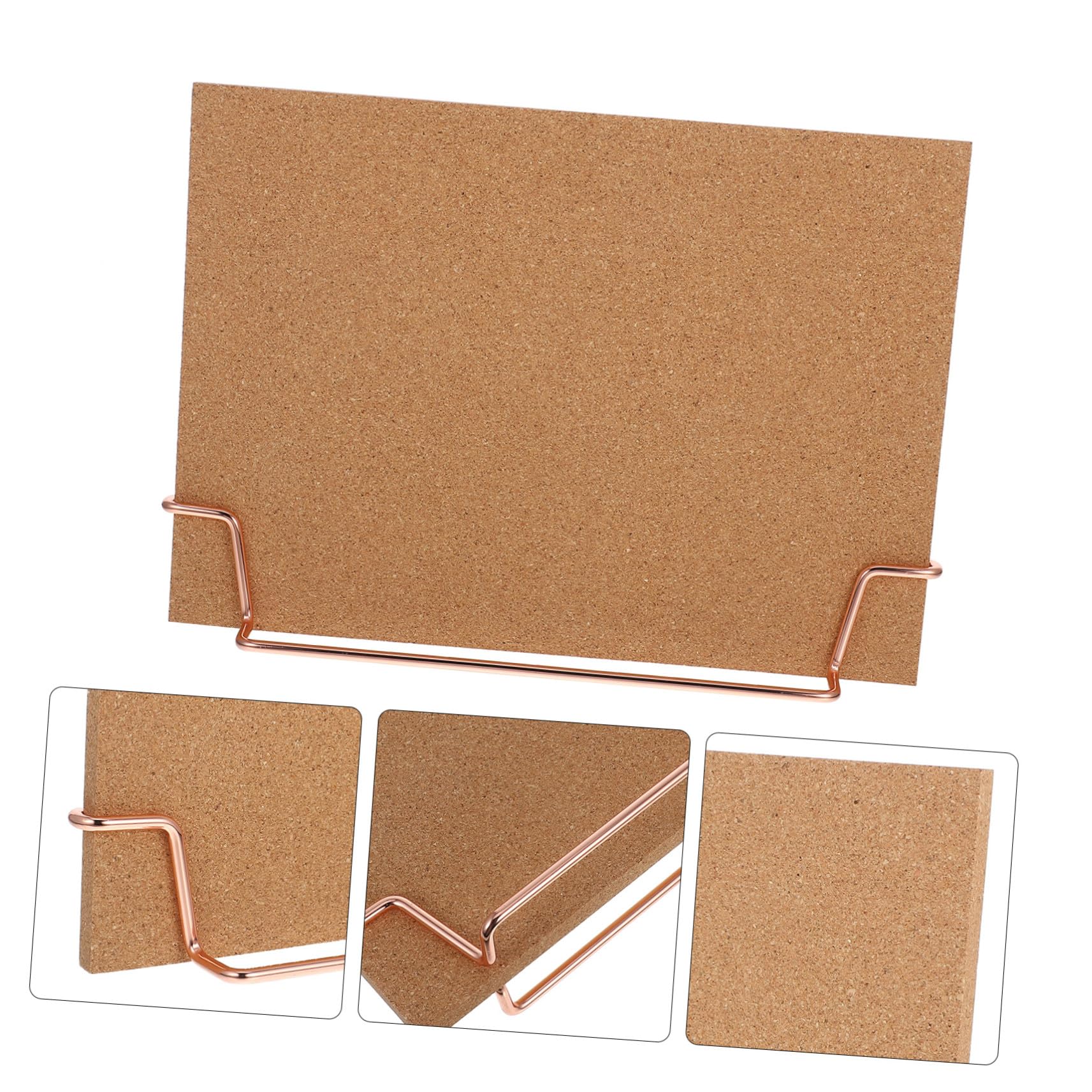 PLAFOPE Bacheca in Sughero con Cornice in Legno per Foto e Appunti Inclusi Puntine e Clip per Scrivania Ufficio e Camera Ragazze Design Moderno e Resistente