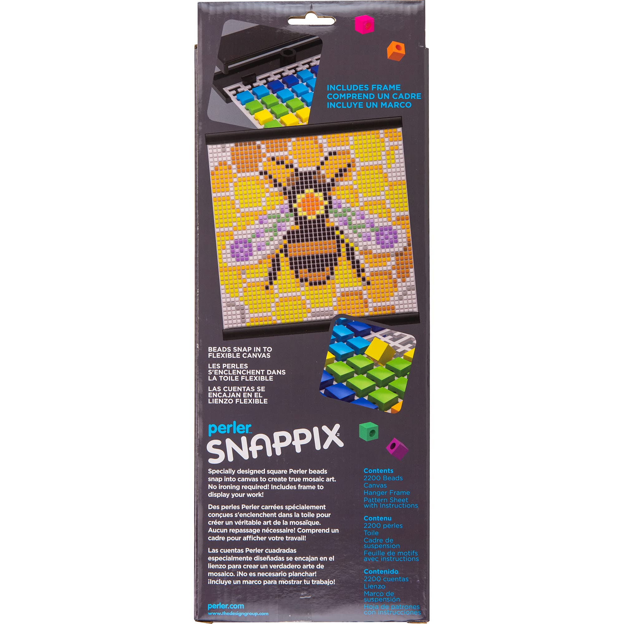 Perler Snappix Kit 12"X12"-Folksy Bee