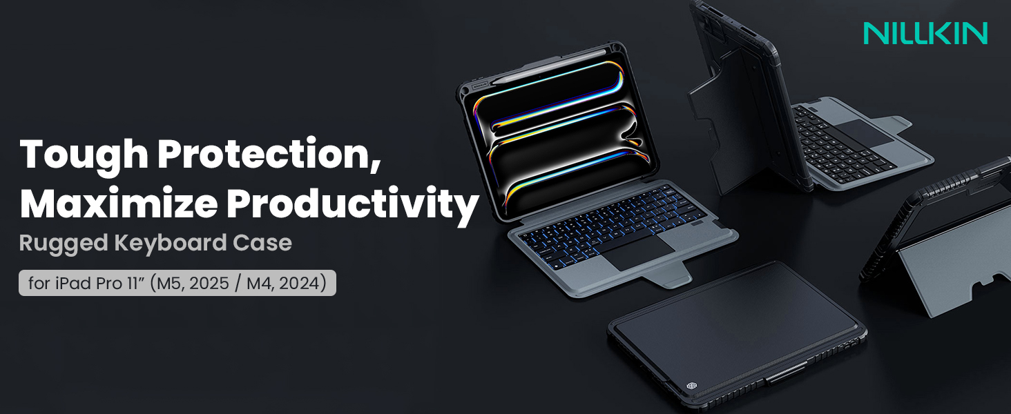 ⭐Nillkin　マジックキーボード11インチ iPad Pro M4 第5世代 Amazon.com: Nillkin iPad Pro 11(1st/2nd/3rd/4th Gen) & iPad Air