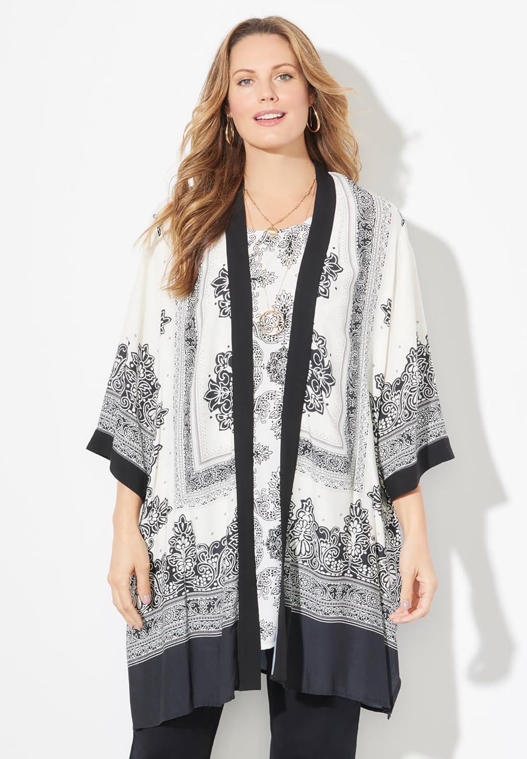 Women's Plus Size Alfresco Long wrap - Image 2