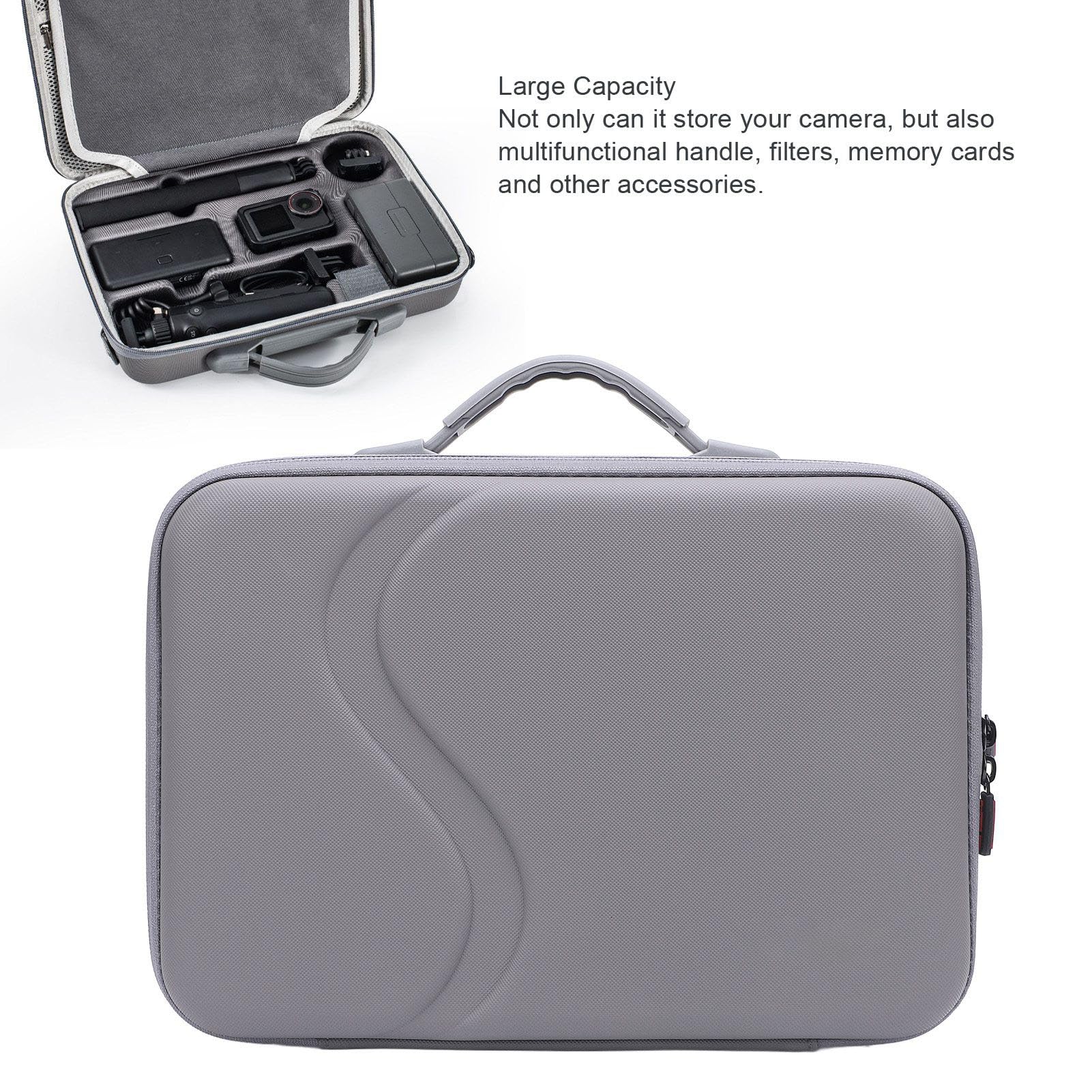 Action Camera Caso Portatile Grande Capacità Antigraffio PU Custodia Da Trasporto per Action 5pro
