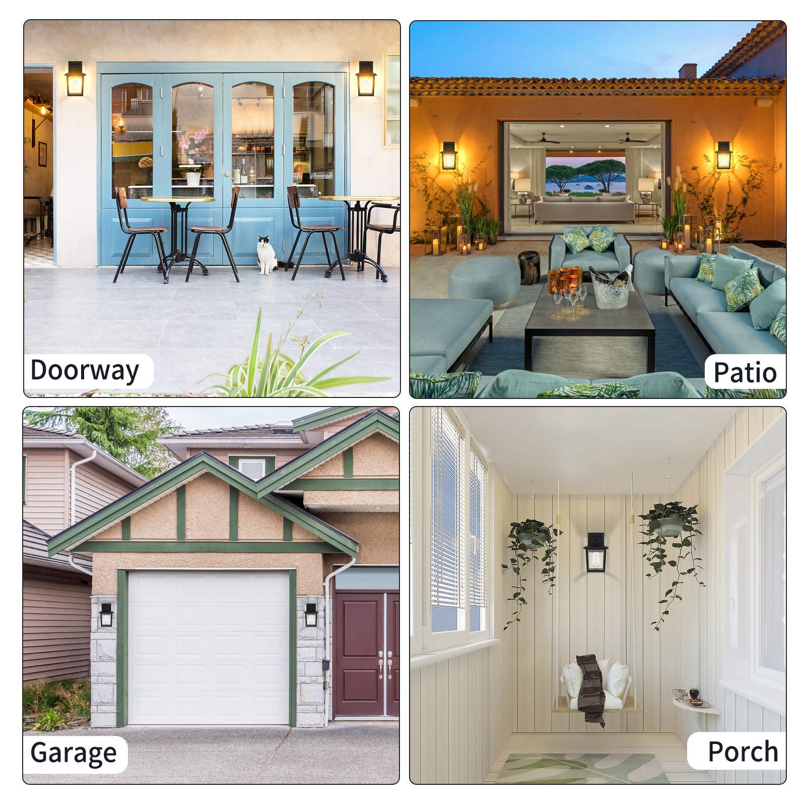 Outdoor Wall Lights, Black Outdoor Light Fixtures Wall Mount Porch