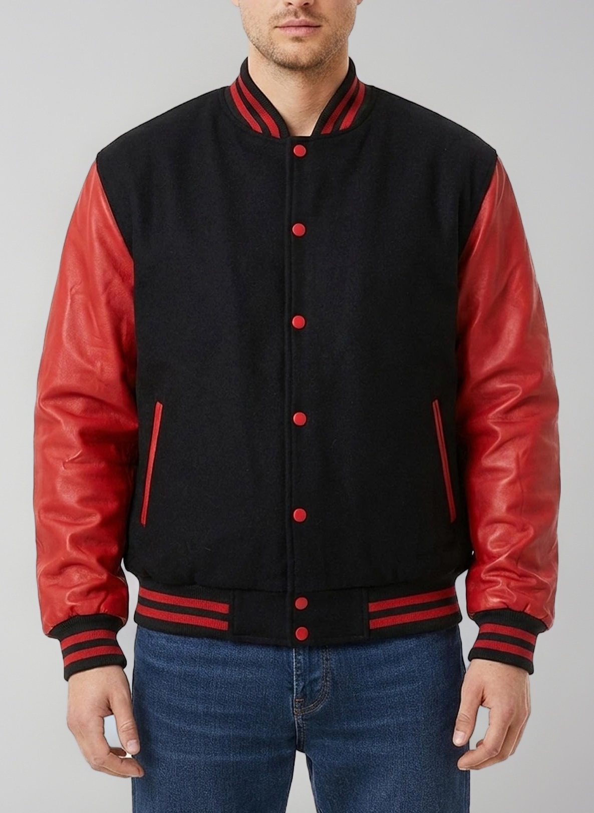 EASTIFIED Hotline Miami Varsity Letterman Brown Wool Letter B Patch Flight Bomber Jacket