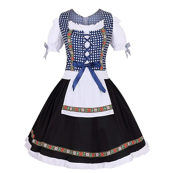 Deluxe Ladies Oktoberfest Costume German Bavarian Beer Maid - Foto 7