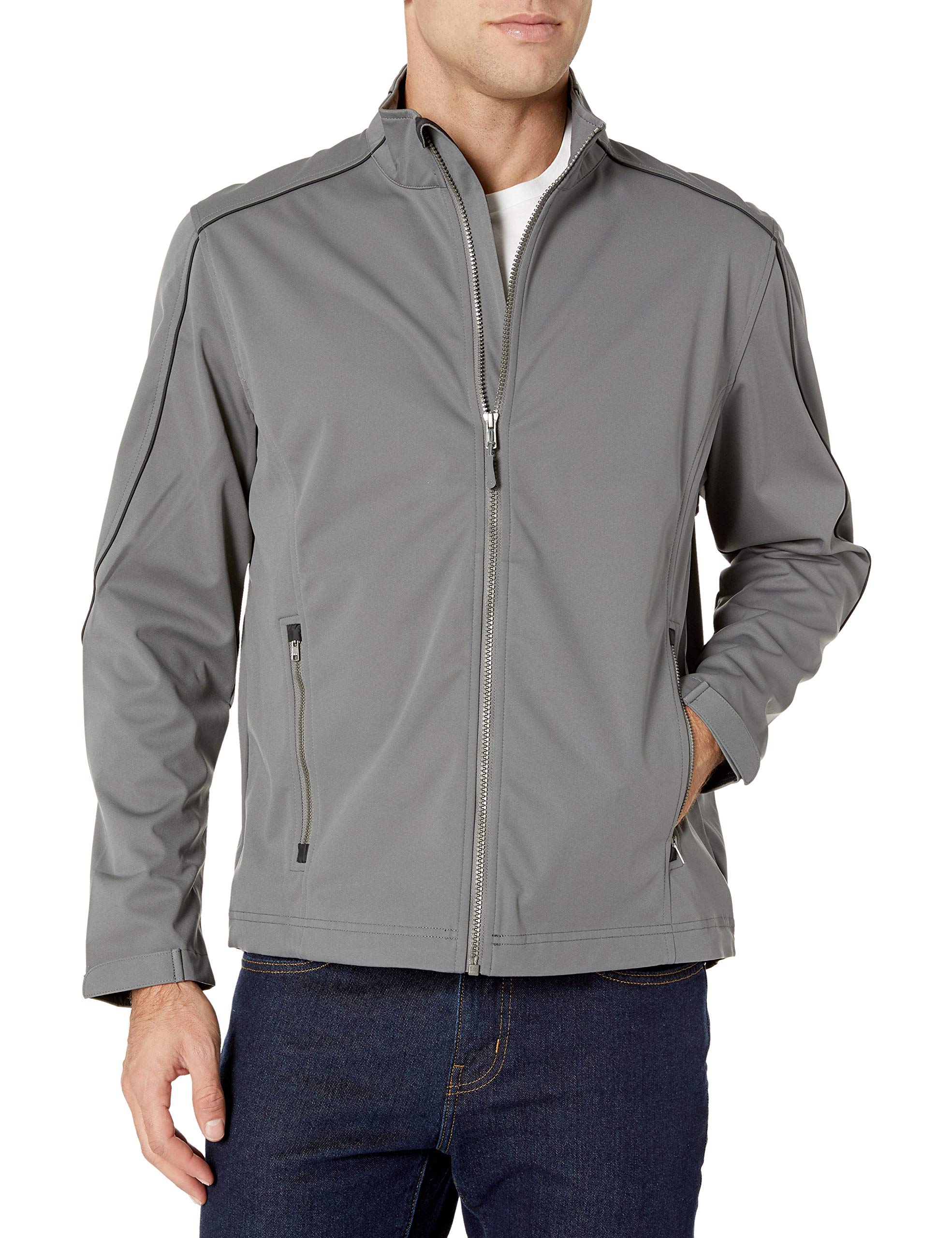 Cutter & BuckMen's Weather Resistant, Midweight Softshell Opening Day Jacket