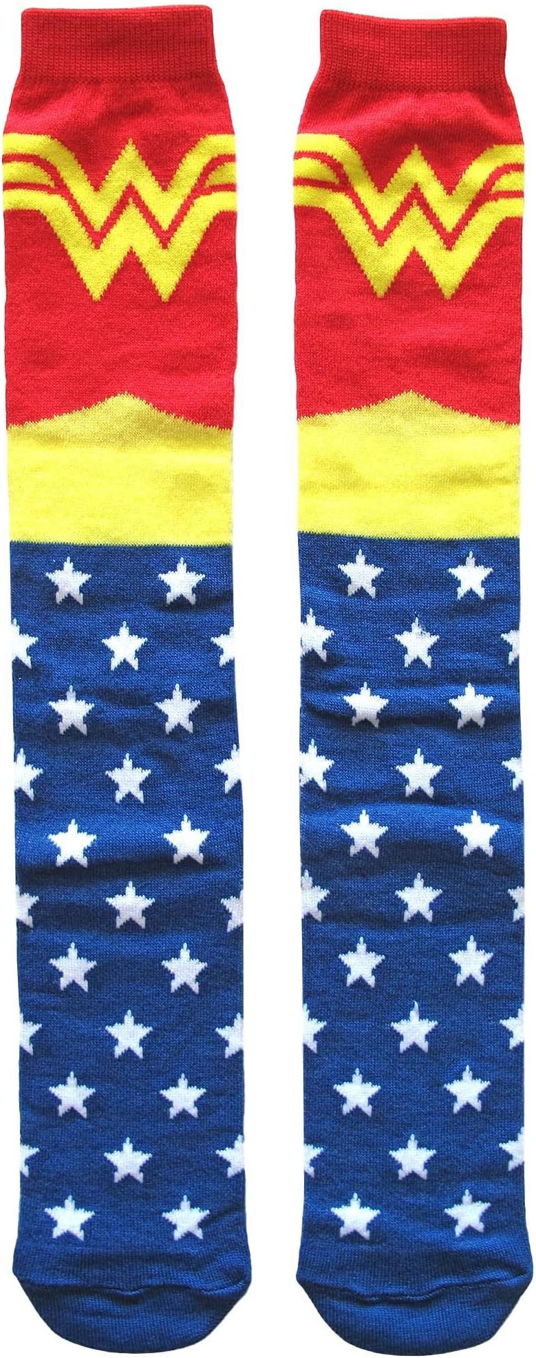 DC Comics Classic Wonder Woman Knee High Socks Shoe Size 4-10