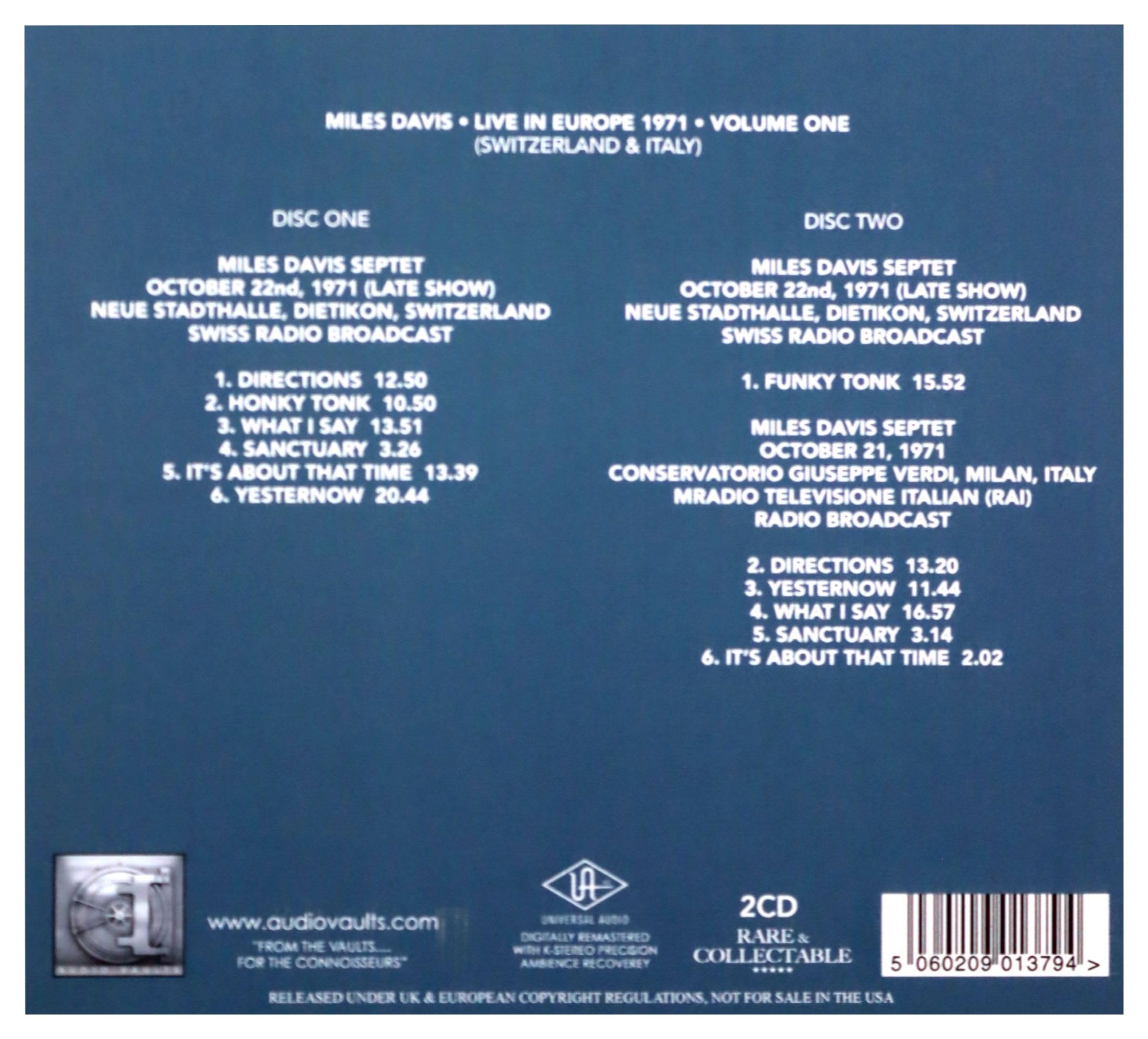 Live in Europe 1971 vol.1