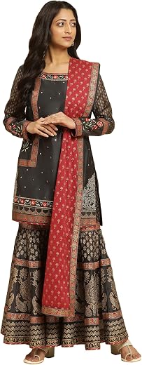 Wishful Womens Kurta, Sharara & Dupatta