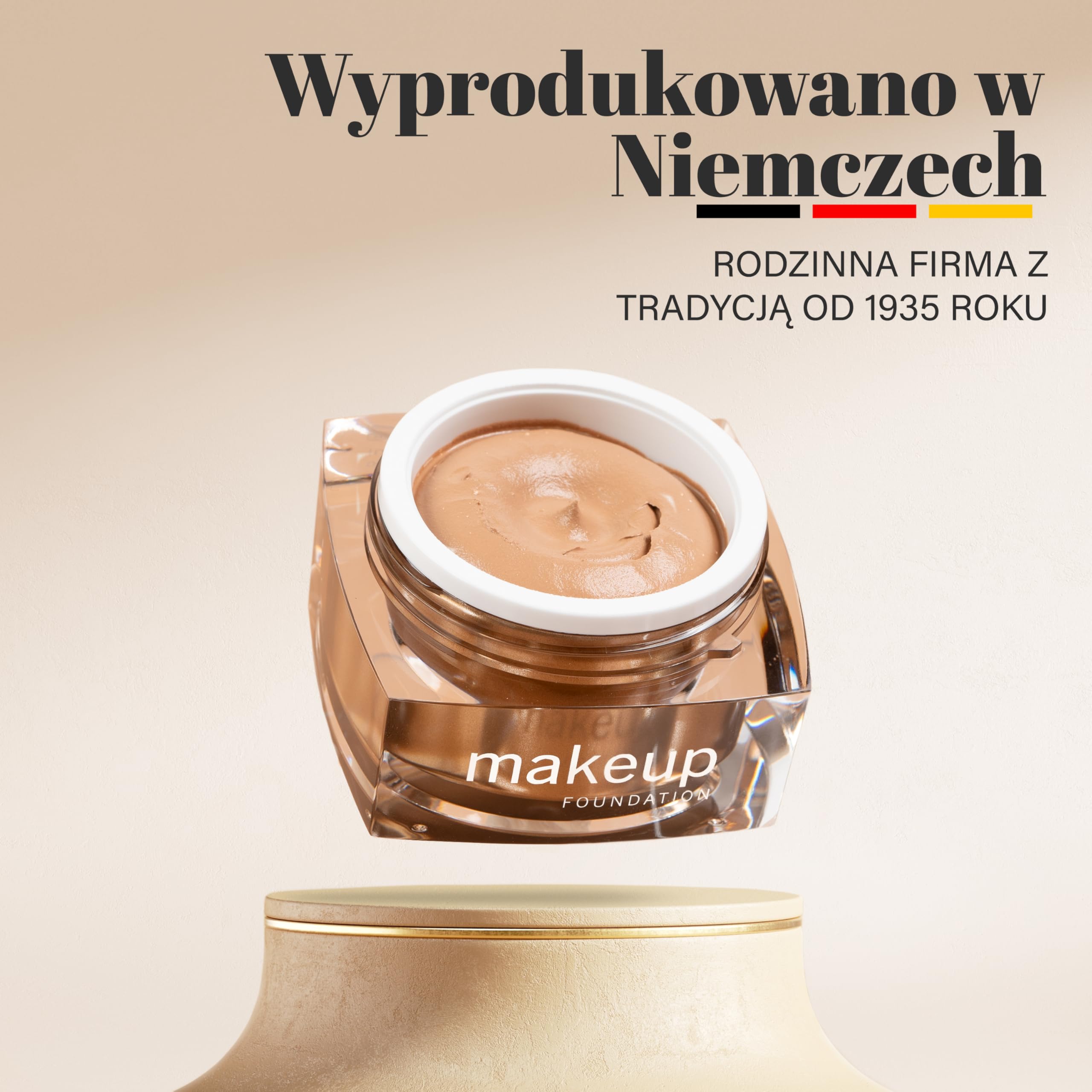 EGYPT-WONDER® Makijaż w musie (30 ml) – 4 w 1: podkład, korektor, makijaż i puder – Beauty Cream dla gładkiej twarzy – kosmetyki do nieskazitelnej cery w jednym kroku!