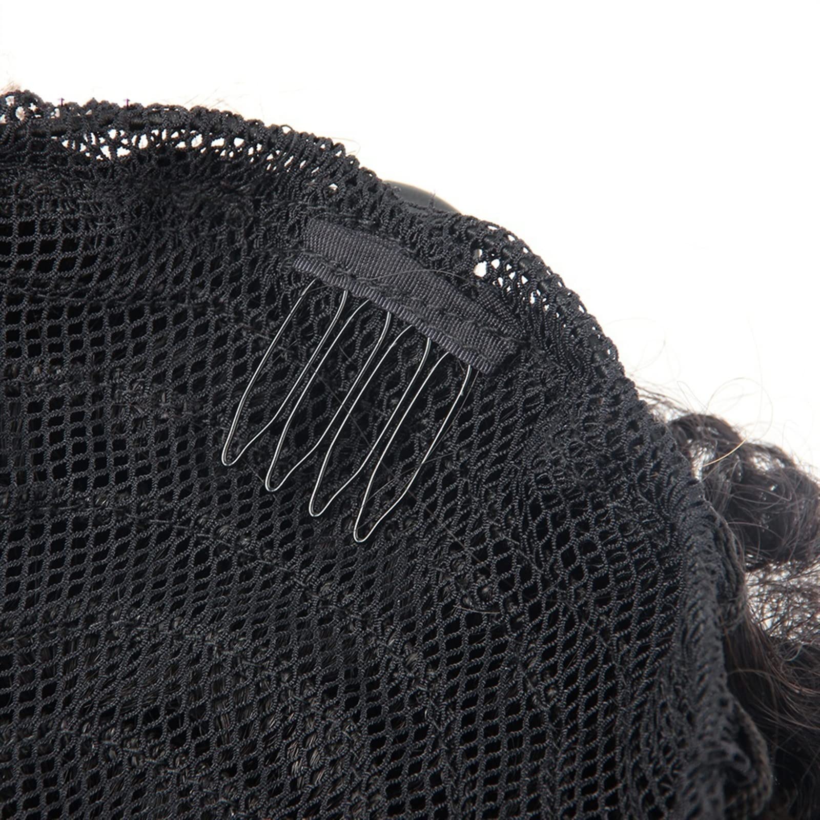 Umani Chignon Capelli Afro crespo ricci coda di cavallo chignon soffio coulisse coda di cavallo naturale nero brasiliano remy clip di capelli umani in chignon ricci estensioni dei capelli chignon Cape