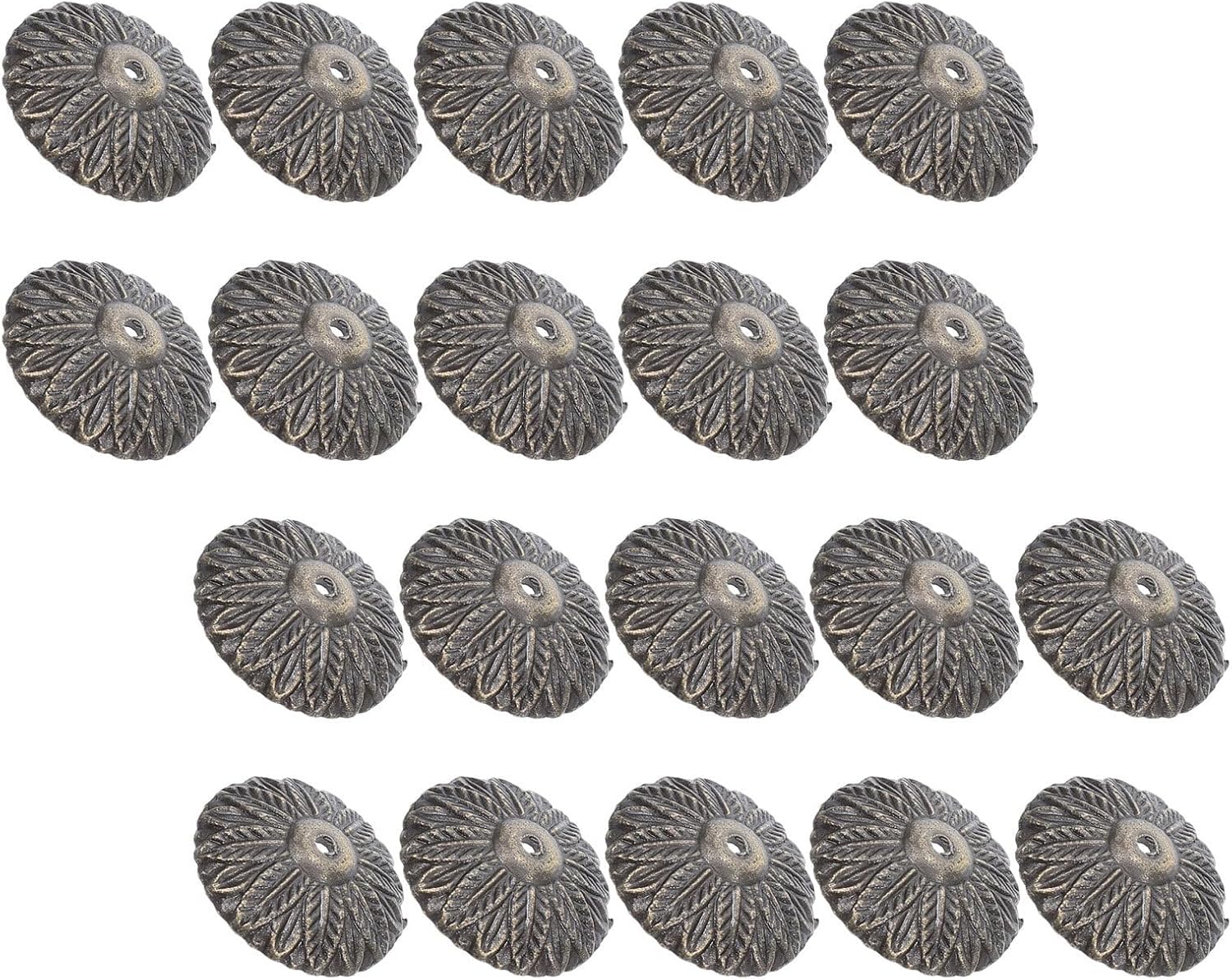 60pcs Antique Decorative Nails Studs for Jewelry Box and Doors
