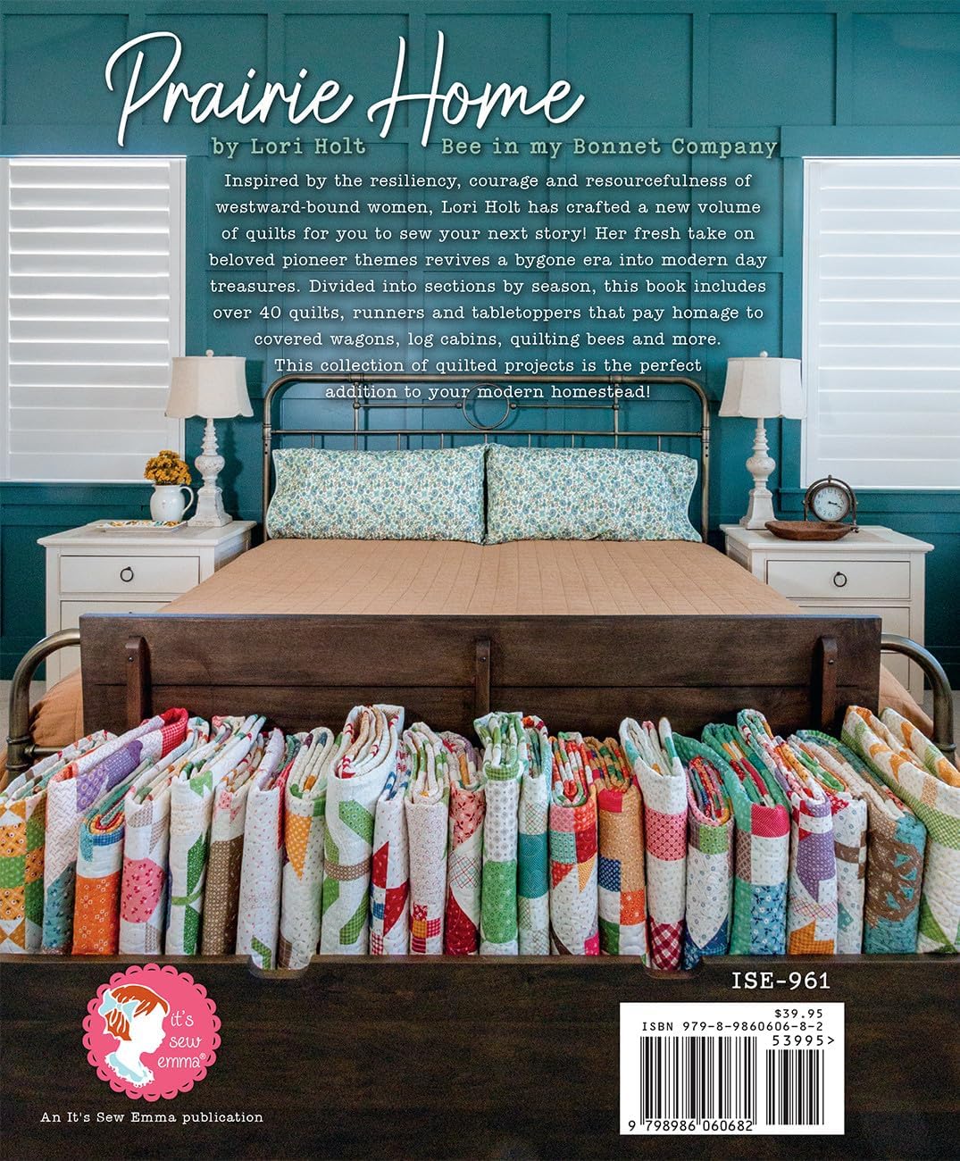 Prairie Home Quilt Book by Lori Holt of Bee in My Bonnet - Over 30 Quilts, Runners, Table Toppers & Pillows – Seasonal Quilting Inspired by Pioneer Resilience & Westward Journey