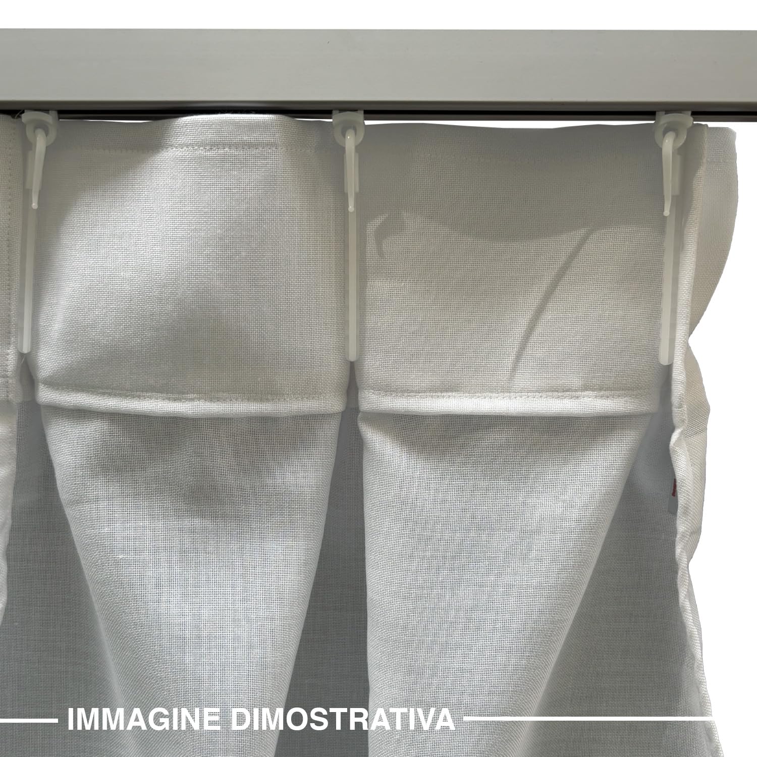 Domus&Trend - Tende per Interni Casa Hotel Uffici Scuole Ignifughe Filtranti 1 Pannello 150x320, Tende Camera da Letto, Cucina, Soggiorno Moderne a Anelli, Tenda Antifiamma 100% Made in Italy, 1 Pezzo