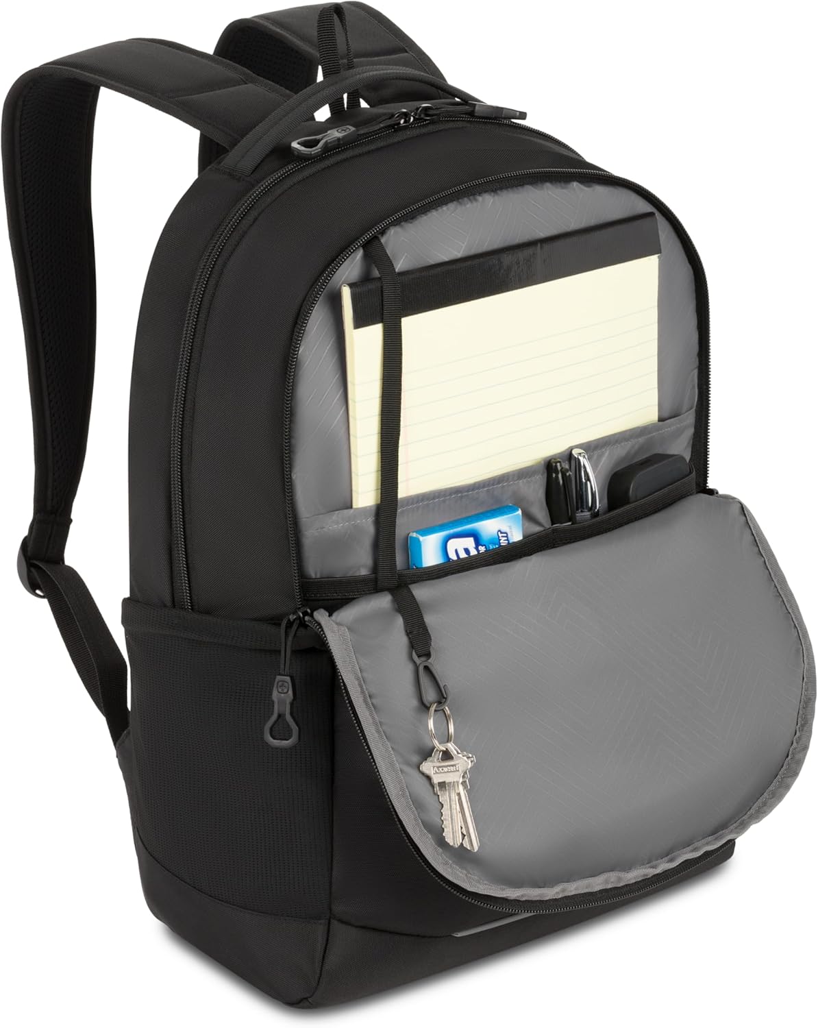 SwissGear Orientation Laptop Backpack, Black, 17"x12"x7" - Image 9