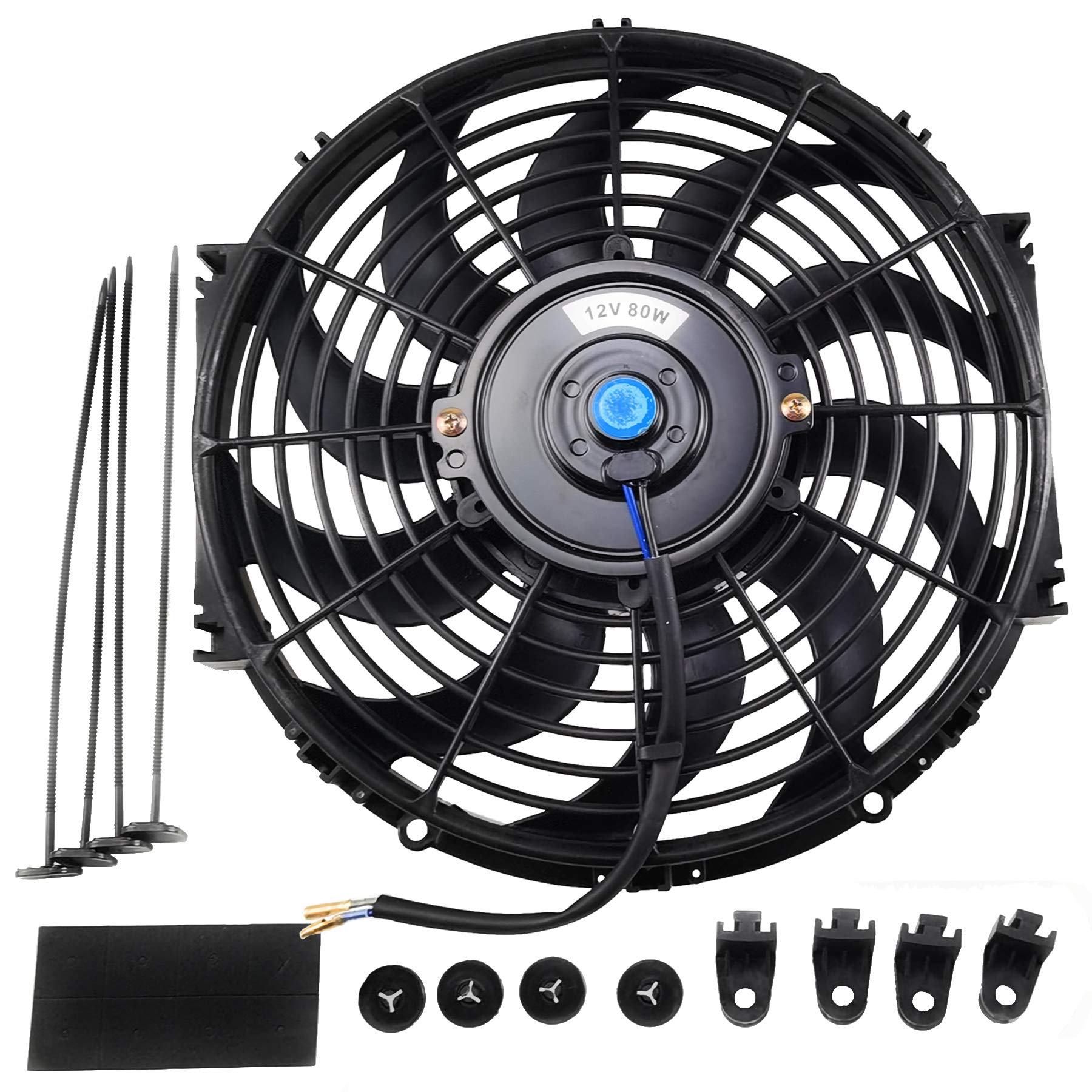 Snapklik.com : Ucreative 12 Inch High Performance 12V Slim Electric ...
