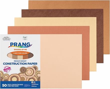 Pacon Prang (Formerly SunWorks) Construction Paper, White, 12 x 18, 50 Sheets