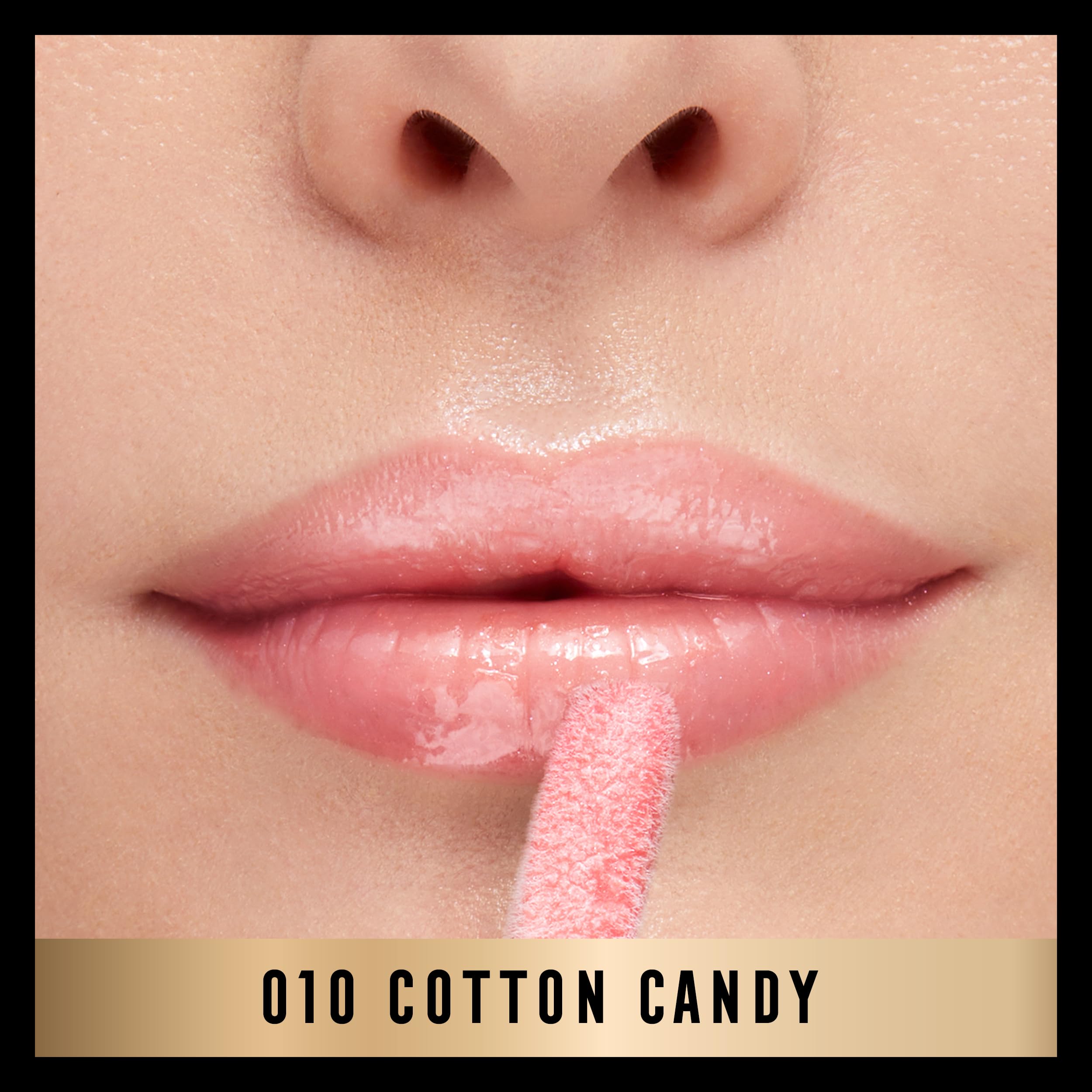 Max Factor 2000 Calorie Lip Glaze Cotton Candy, Full Shine Lip Gloss, Nourishing with Hyaluronic Acid & Squalane - Image 3