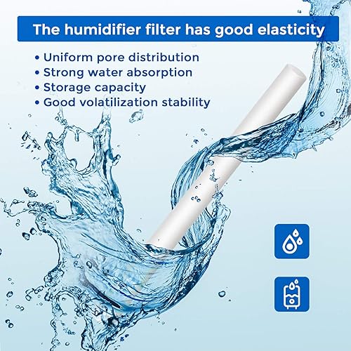 Miniatura 2 de 40 piezas de filtro humidificador de algodón de repuesto de viaje mini filtros de humidificador de coche, piezas de repuesto para humidificadores