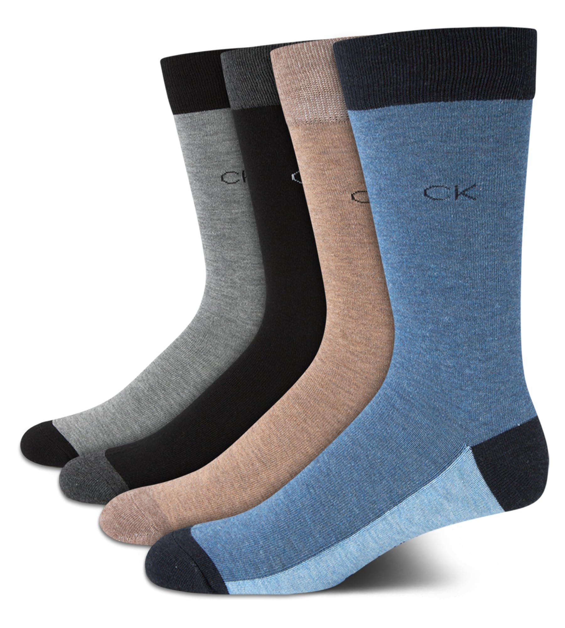 Calvin Klein Men's Crew Dress Socks (4-Pack)