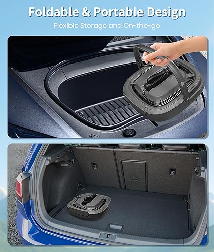 Miniatura 3 de Lavadora a presión eléctrica portátil con tanque de 3.2 galones, boquillas 4 en 1, lavadora a presión inalámbrica plegable para apartamentos sin