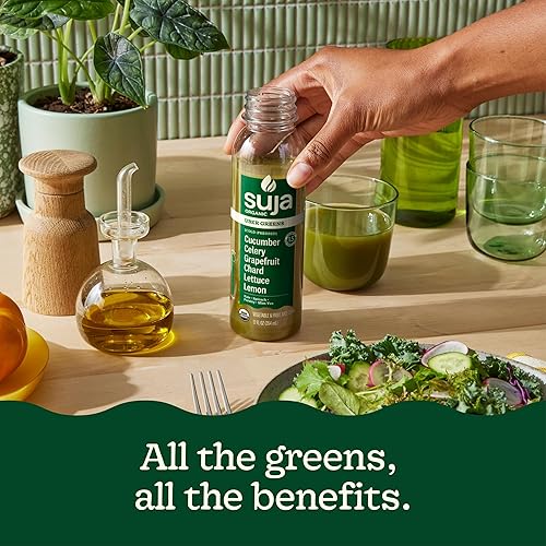 Miniatura 4 de Suja Verdes Uber orgánicas prensadas en frío jugo verde relleno de hojas verdes pepino apio acelga lechuga col rizada y pomelo vegano a base de