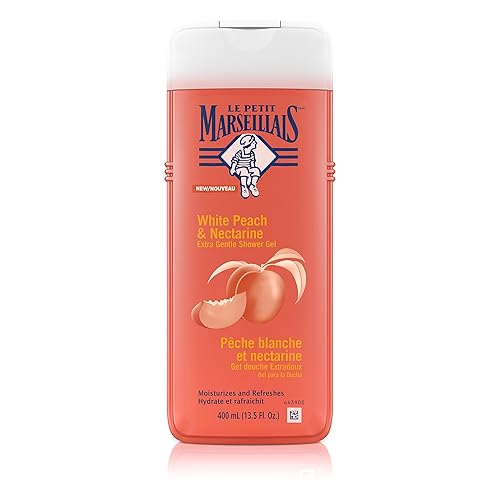 Le Petit Marseillais Gel de ducha extra suave melocotón blanco y nectarina 13.5 fl oz, 13.5 onzas líquidas