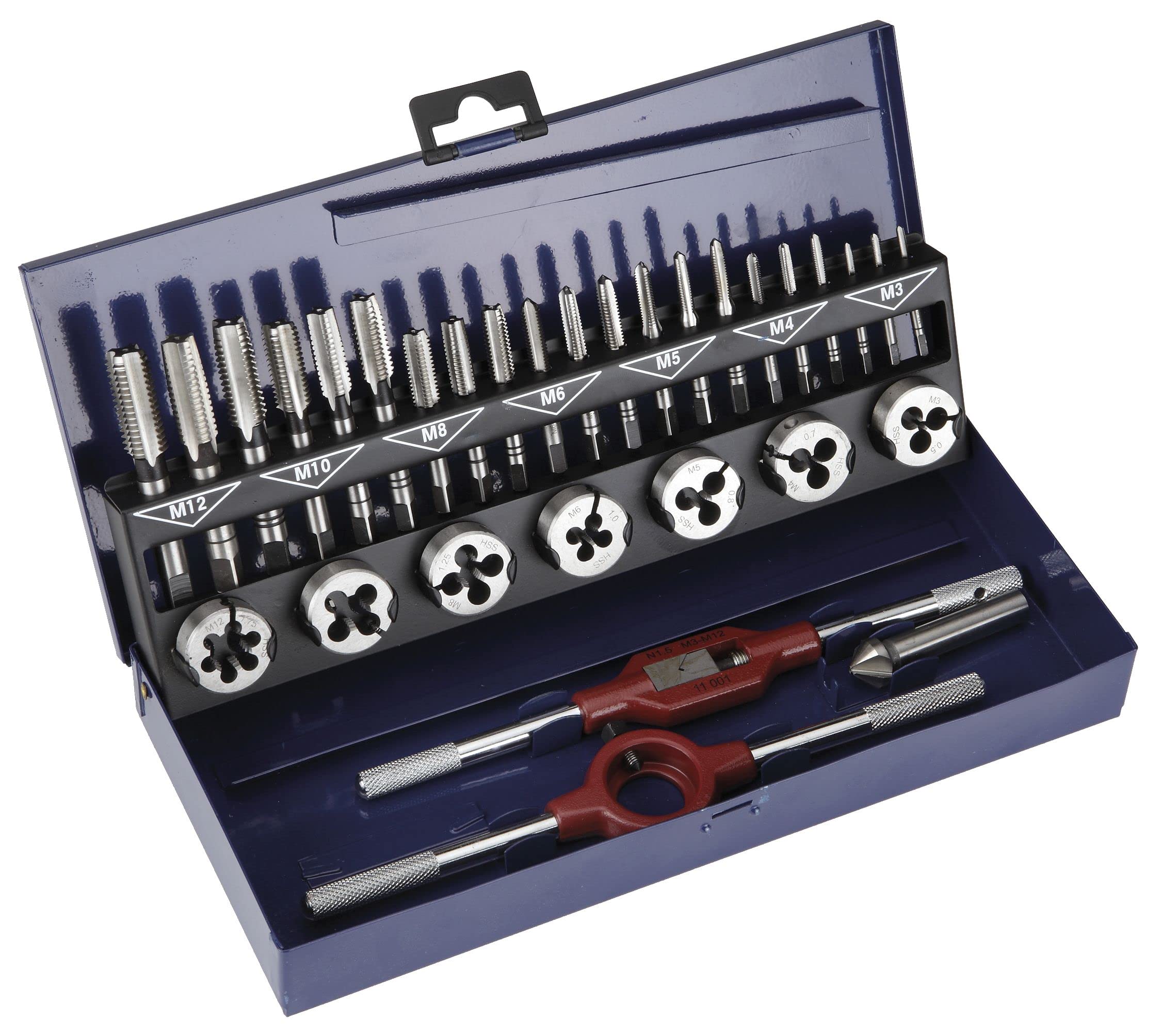 ALYCO 121350 Schrauben- und Lagersatz im Metallkoffer (31-teilig)