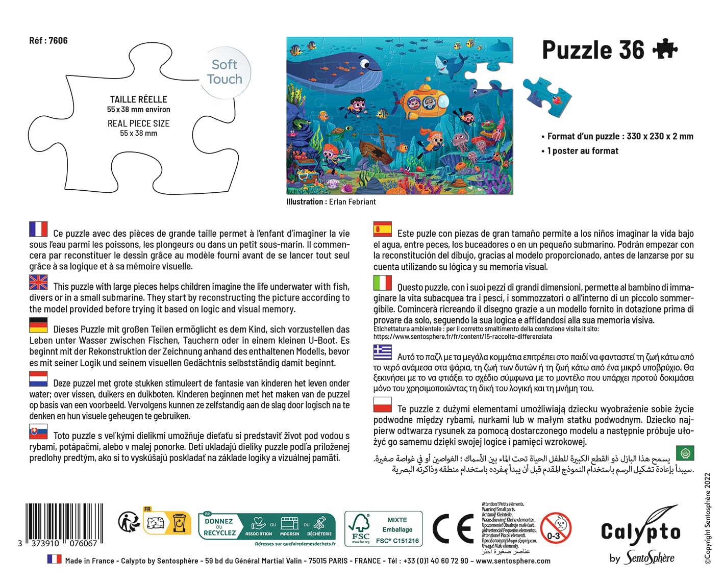 Sentosphere Calypto 3907606 - Puzzle con 36