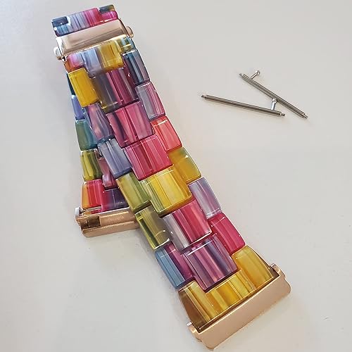 Miniatura 12 de DSAAplus Compatible con Fitbit Versa4/Sense2/Versa3/Sense, Versa/Versa 2/Versa Lite/Versa SE, correas de resina de repuesto para reloj inteligente A