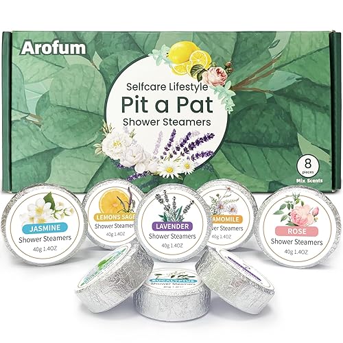 Arofum Bombas de ducha para aromaterapia, 8 piezas de vaporizadores de ducha, regalos de cuidado personal, regalos de Navidad para mujeres y