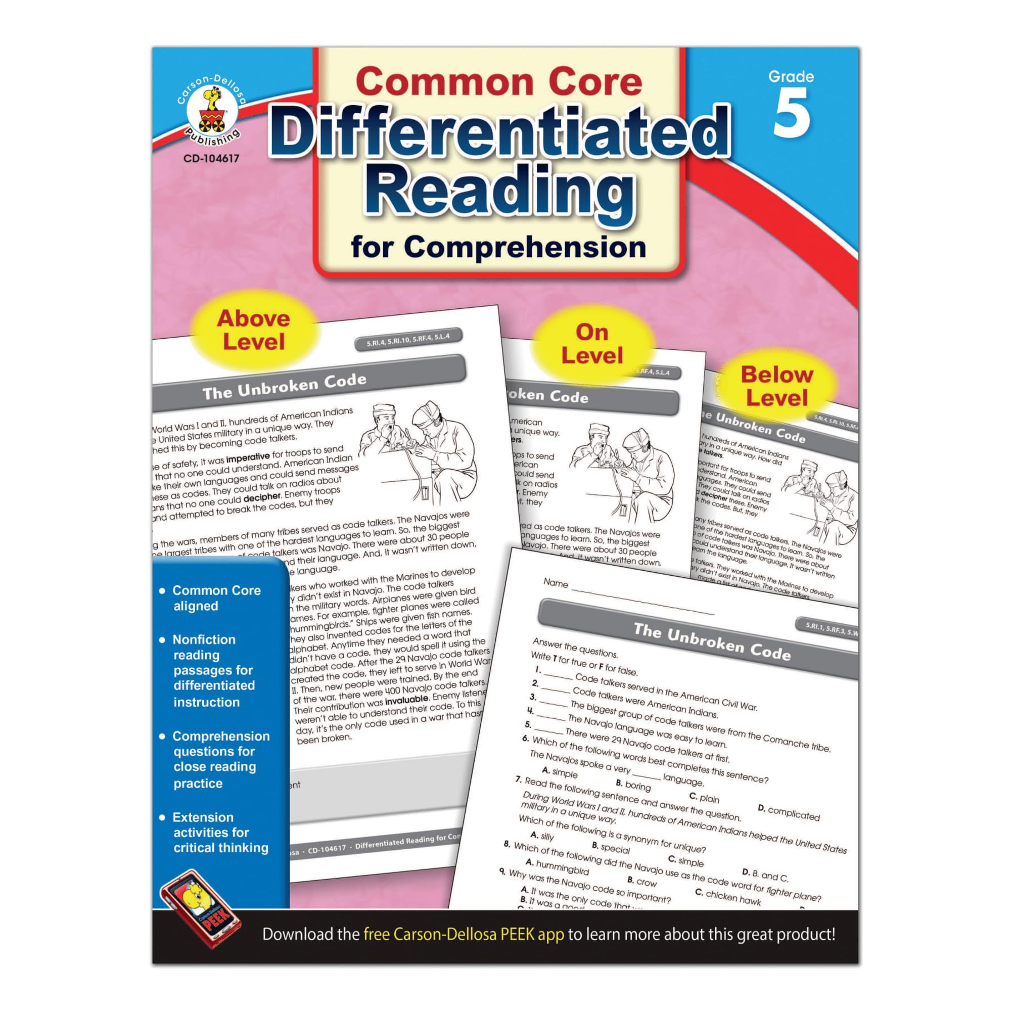Differentiated Reading for Comprehension, Grade 5