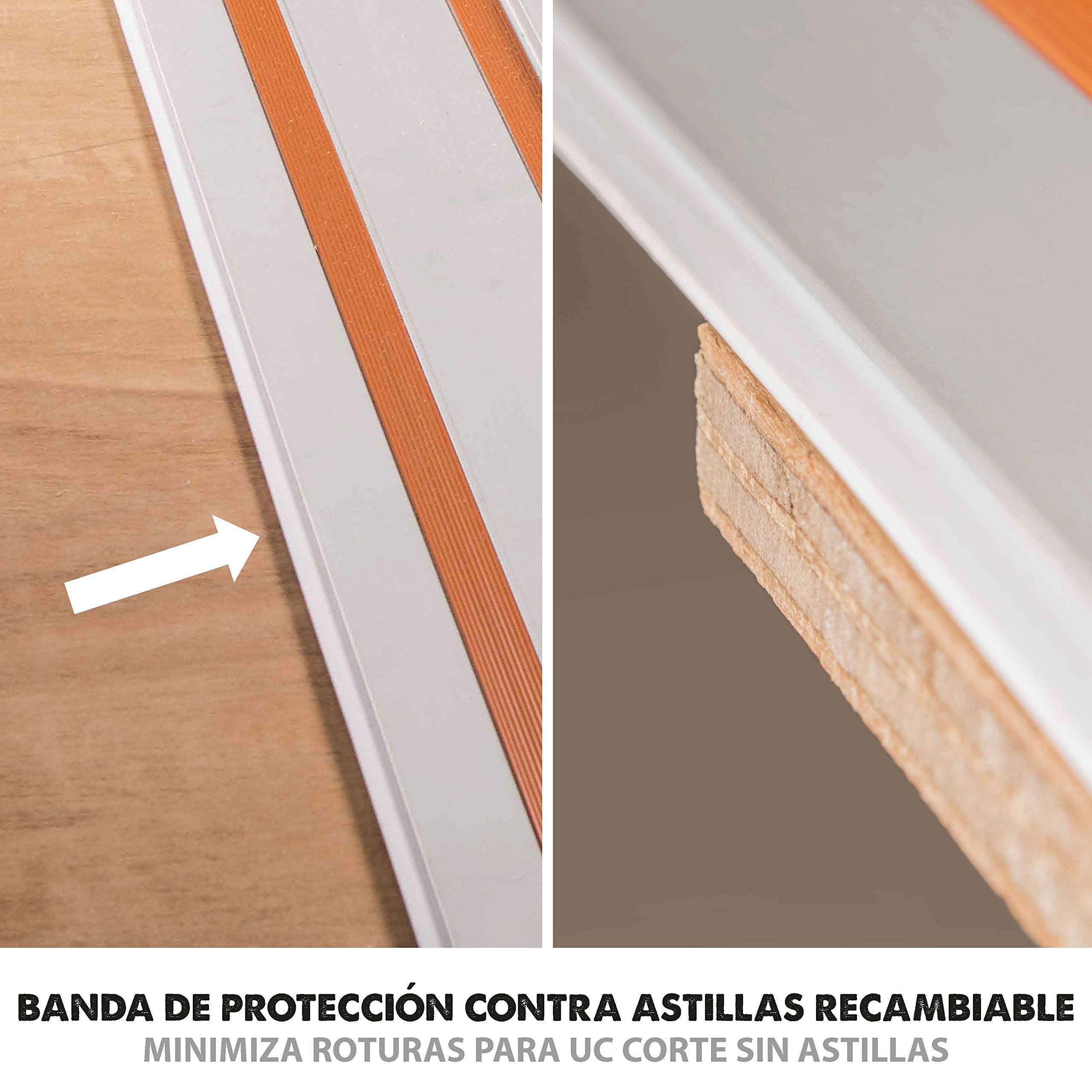 Evolution Power Tools ST1400 - Guía De Sierra Circular, 1400 mm, Compatible con las sierras circulares con guía R185CCSX y R185CCSX+ Evolution